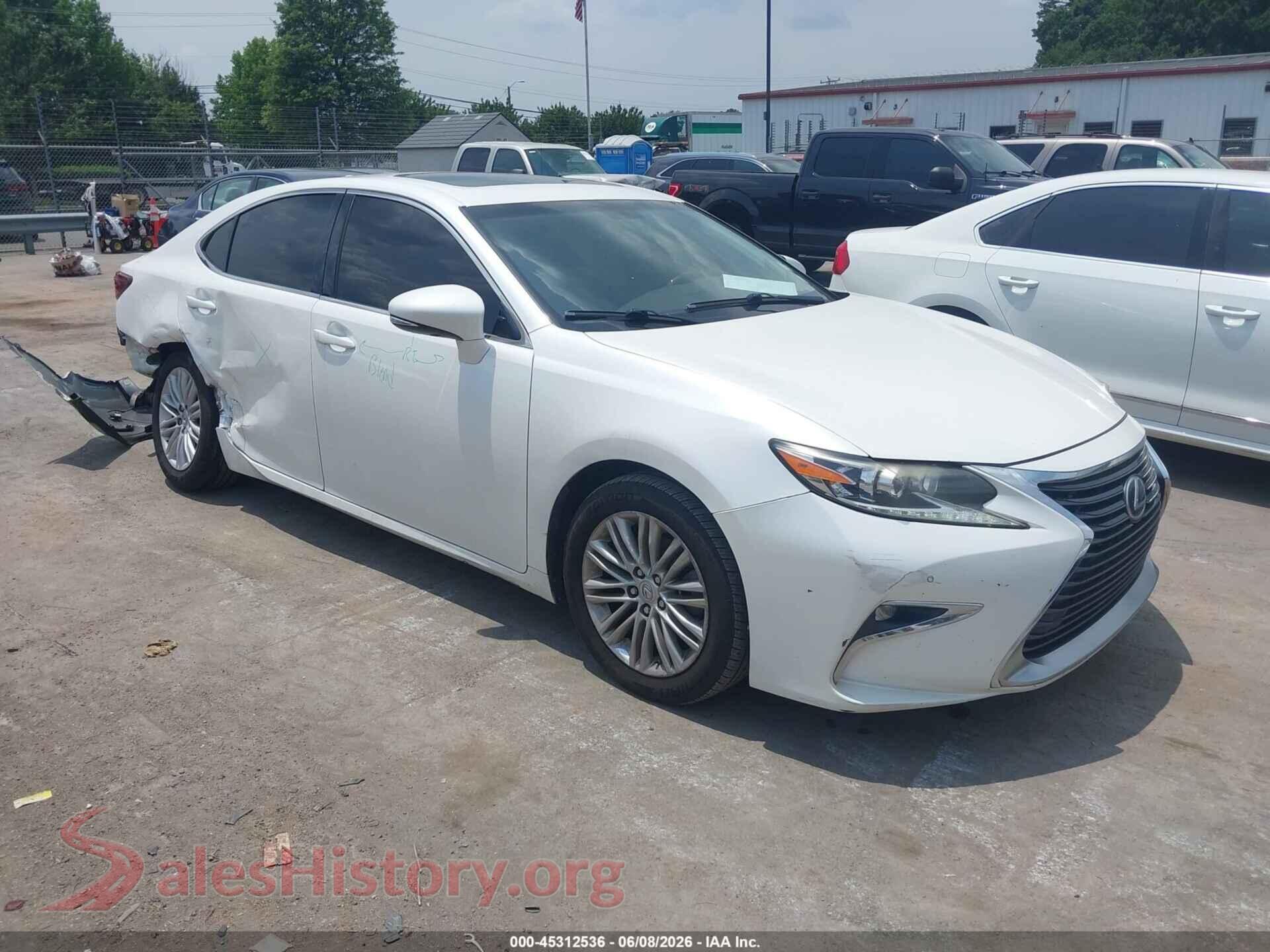 2016 LEXUS ES 350 — VIN JTHBK1GG3G2238966
