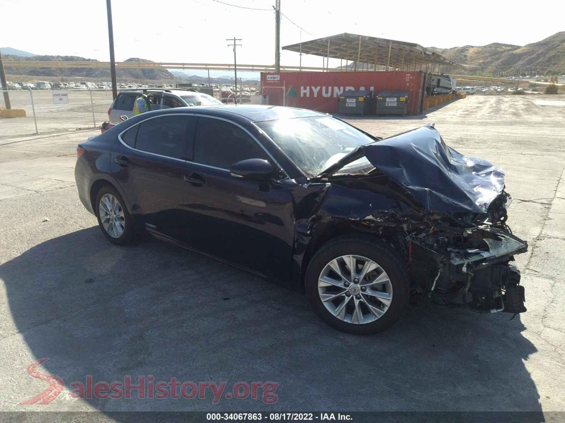 2015 LEXUS ES 300H — VIN JTHBW1GG0F2079648