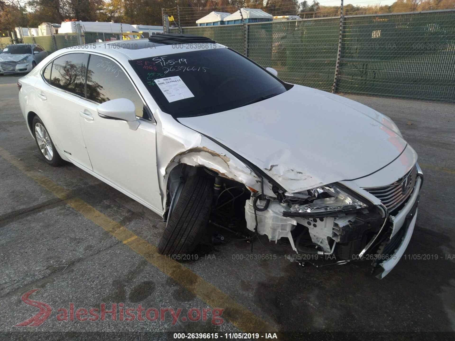 2014 LEXUS ES — VIN JTHBW1GG3E2059408