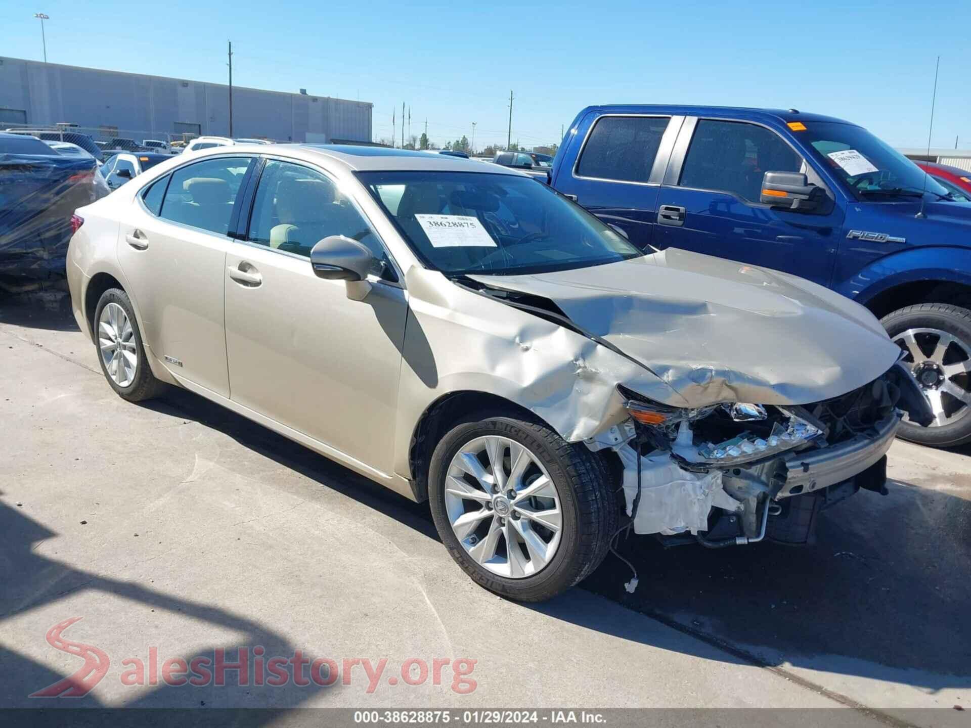2014 LEXUS ES 300H — VIN JTHBW1GG6E2049326
