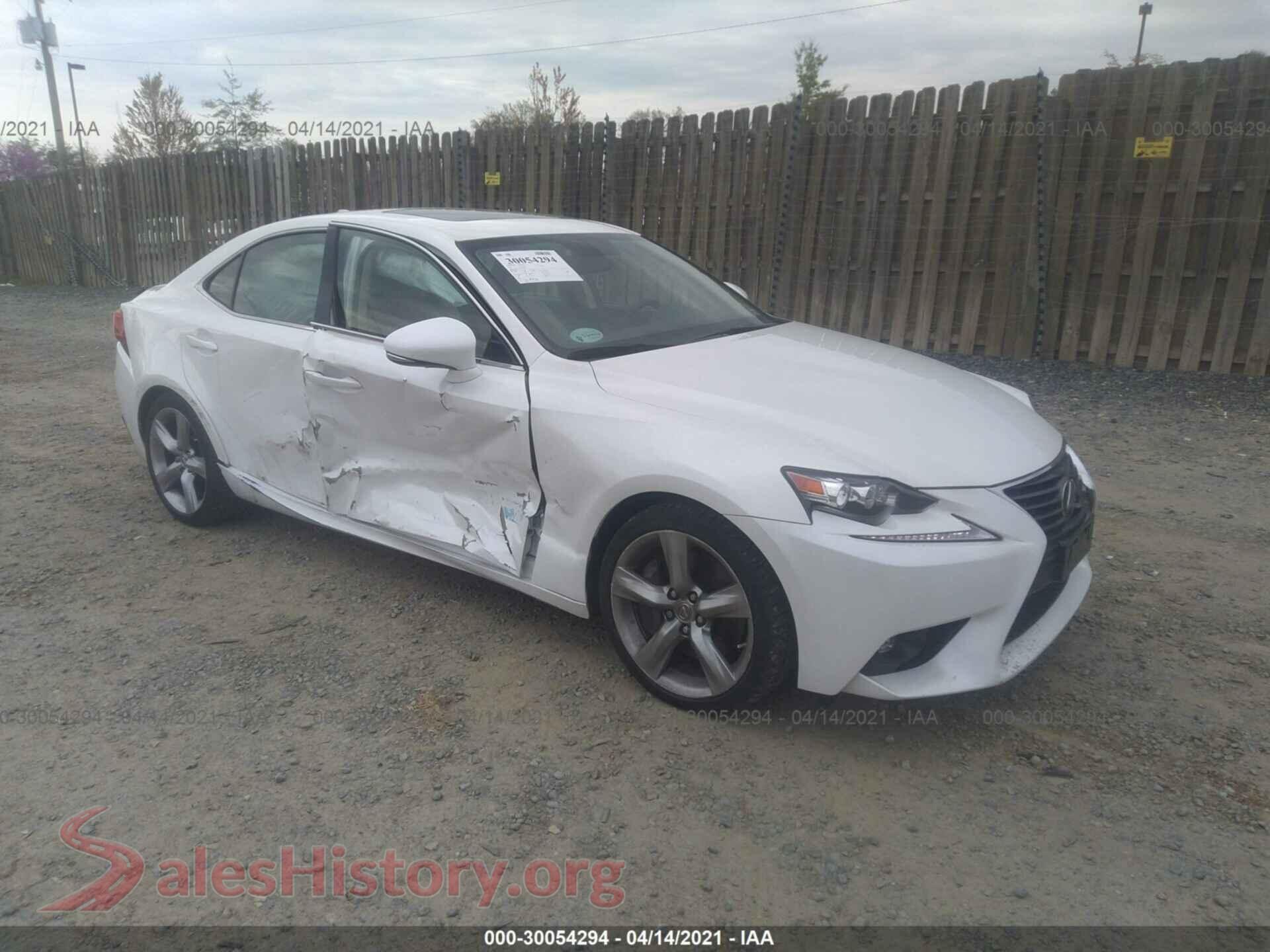 2015 LEXUS IS 350 — VIN JTHCE1D29F5007376