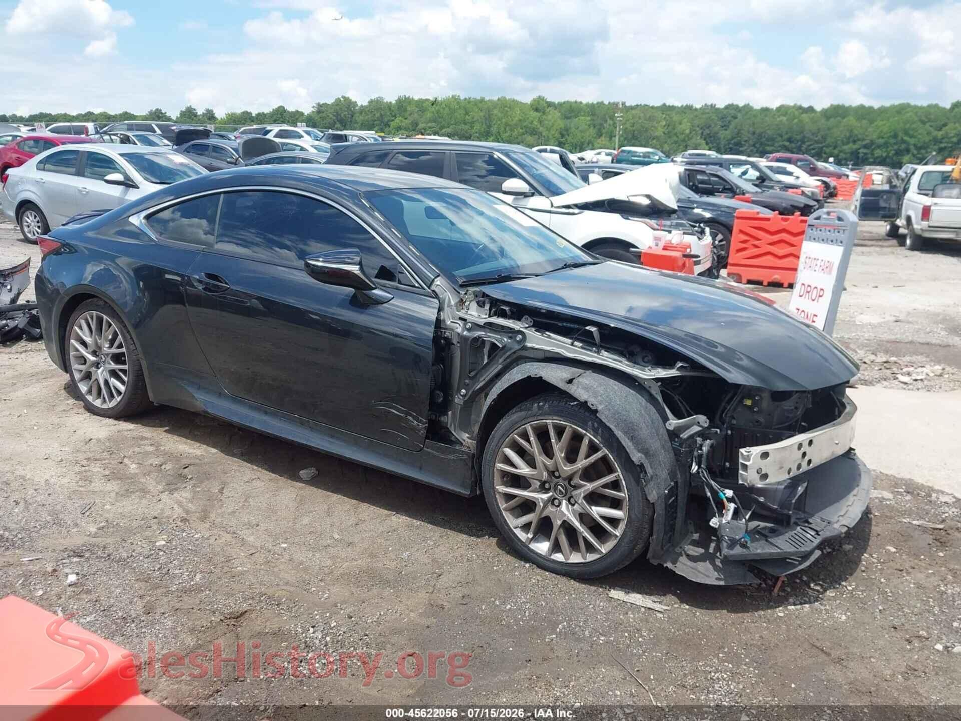 2020 LEXUS RC 350 — VIN JTHDZ5BC4L5023007