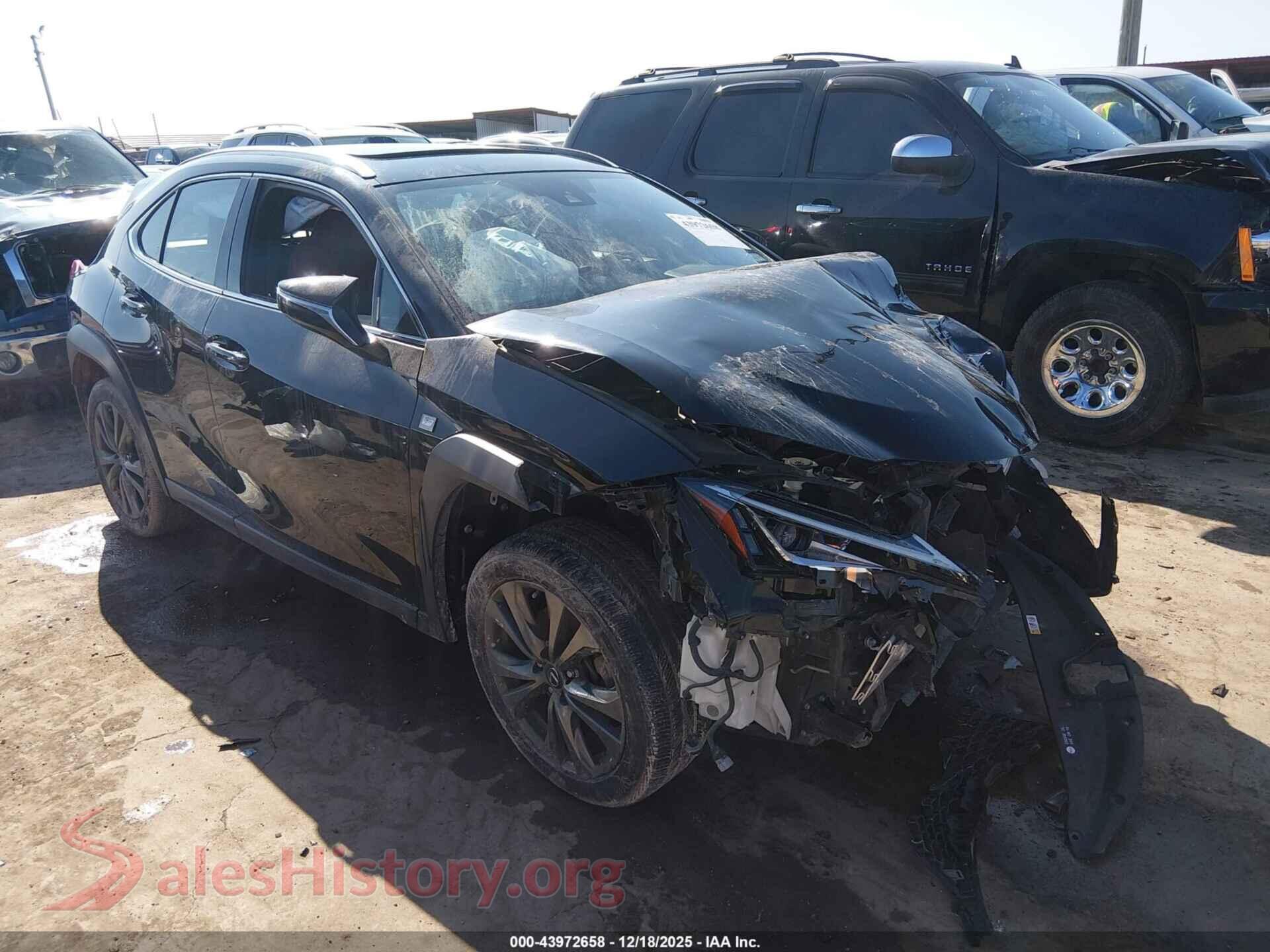 2021 LEXUS UX 200 — VIN JTHE3JBH2M2042345