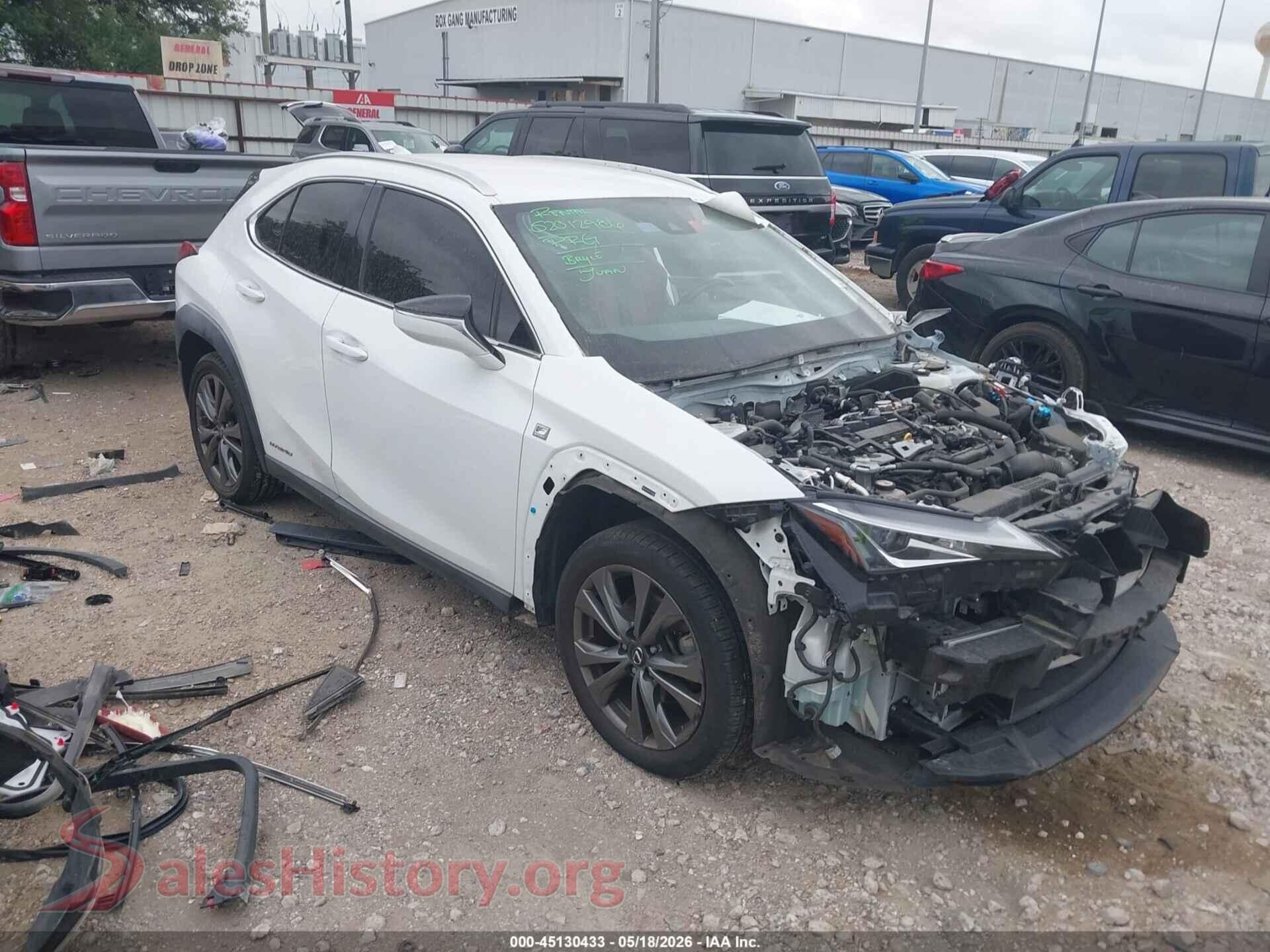 2020 LEXUS UX 250H — VIN JTHE9JBH1L2033861