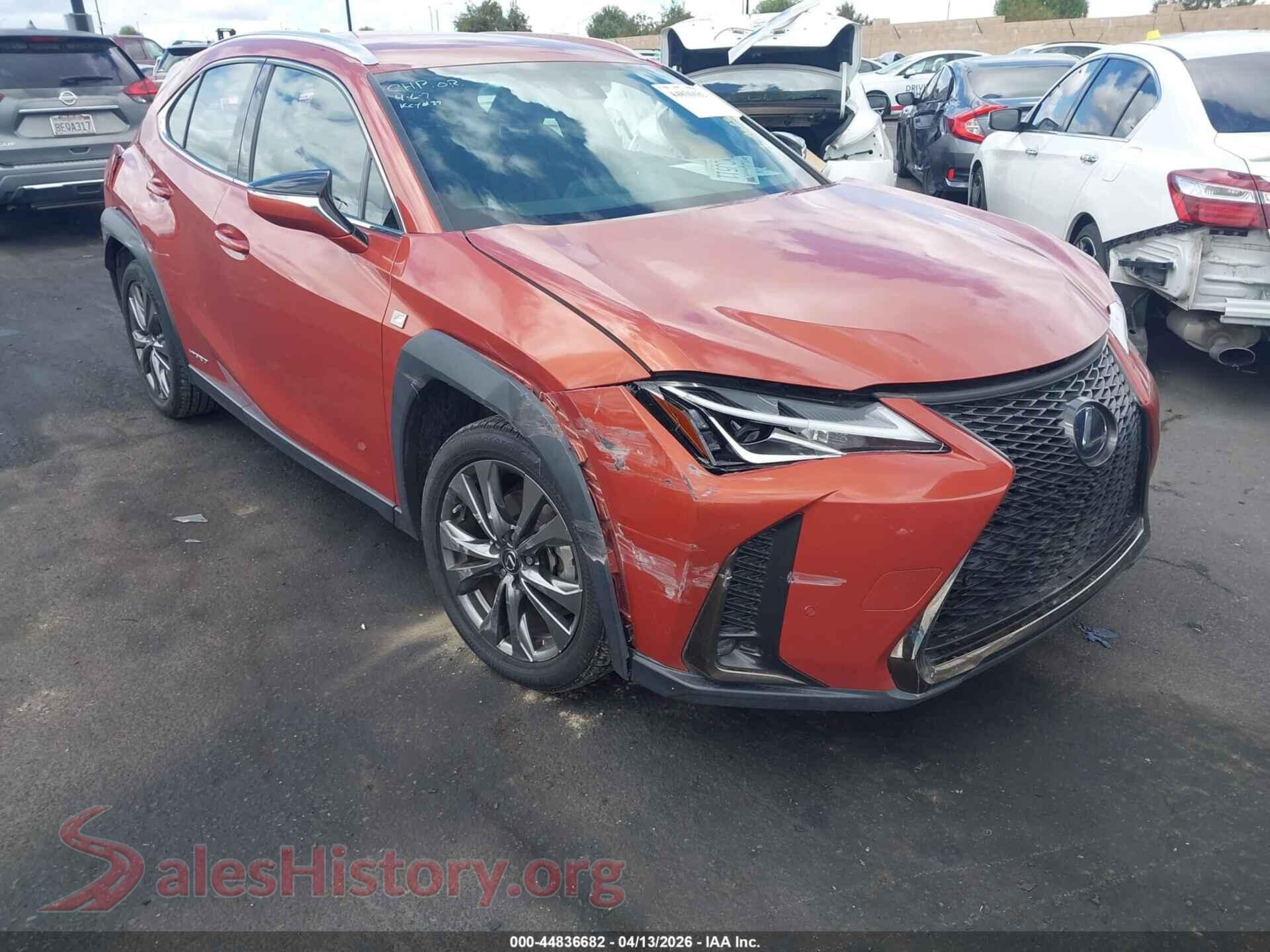 2021 LEXUS UX 250H — VIN JTHE9JBH9M2043572