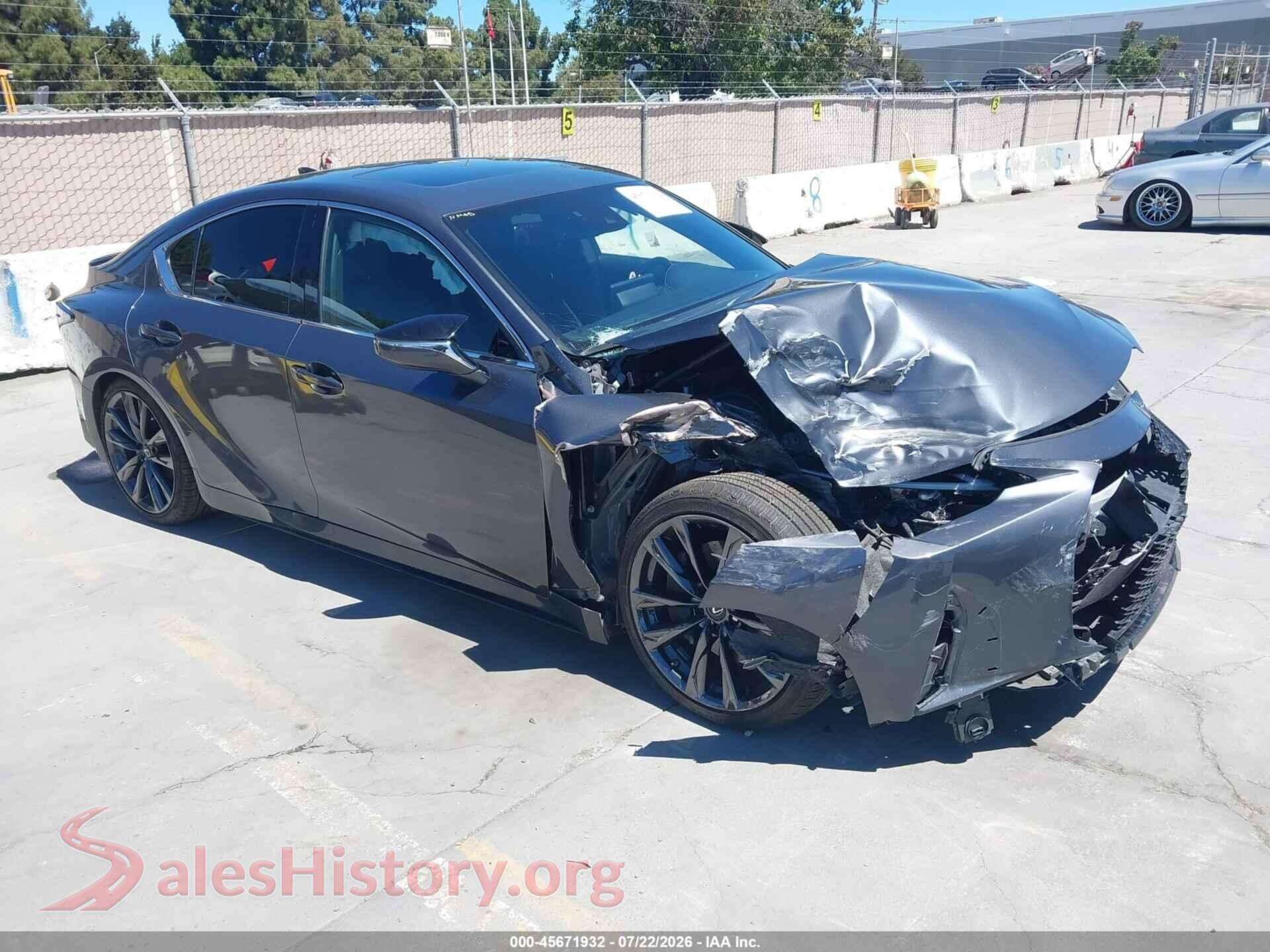 2021 LEXUS IS 350 — VIN JTHGZ1B29M5047043