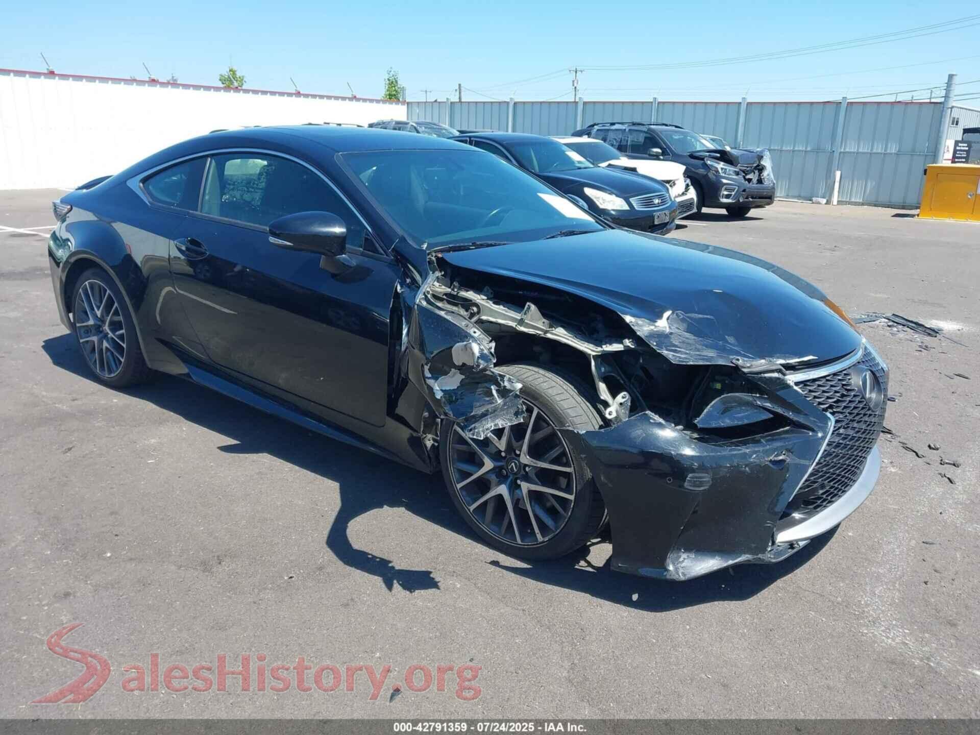 2016 LEXUS RC 200T — VIN JTHHA5BC9G5000756