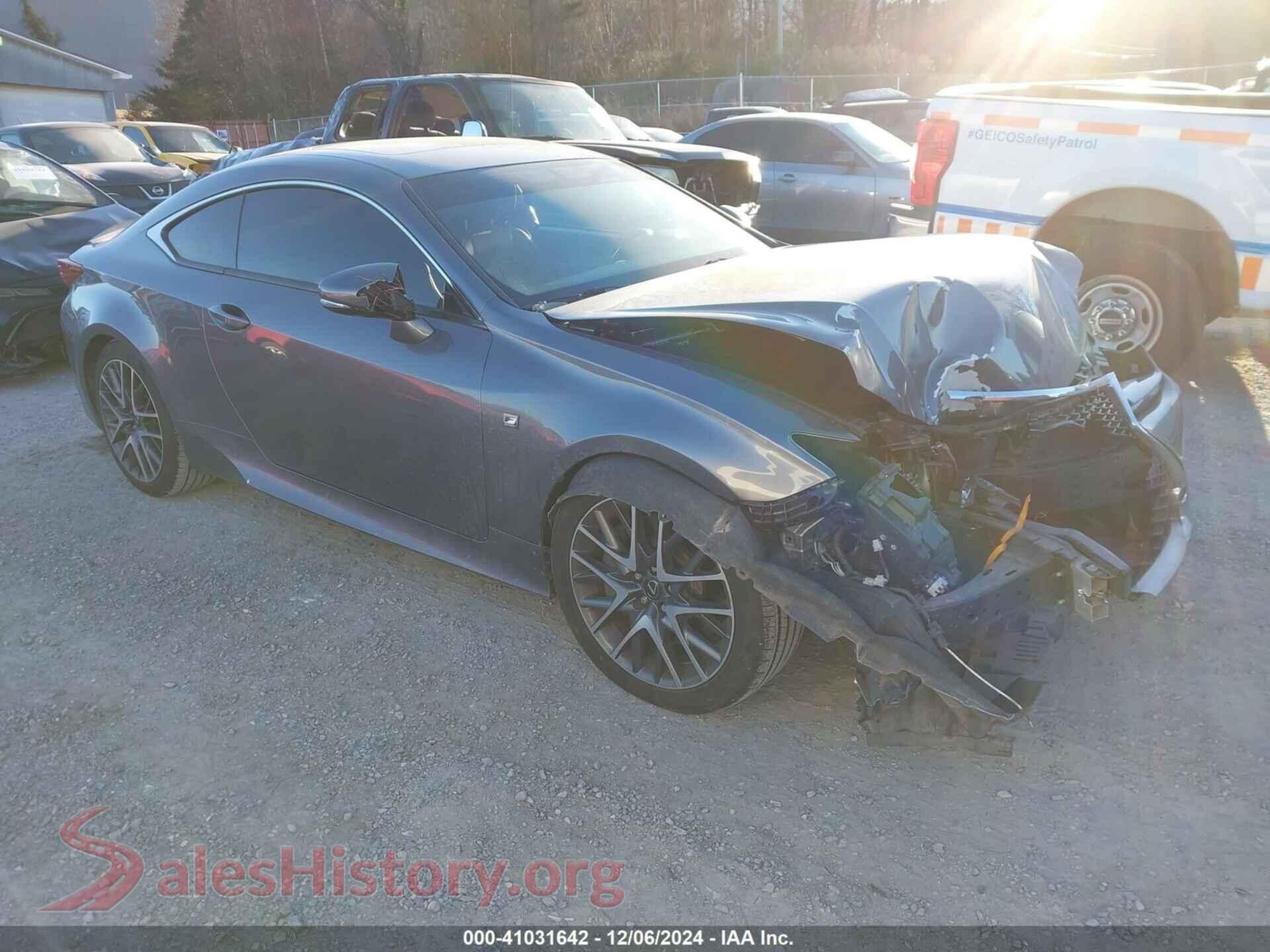 2016 LEXUS RC 350 — VIN JTHHE5BC9G5014290