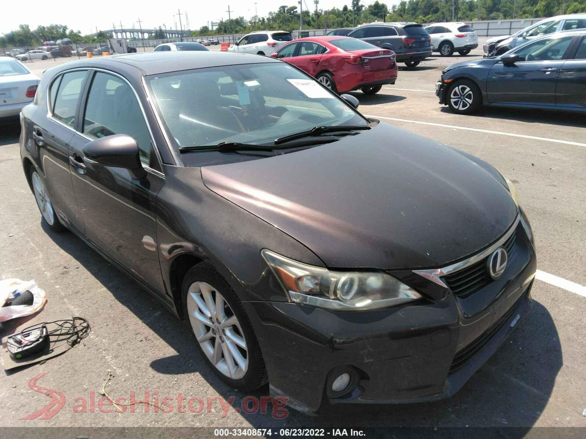 2011 LEXUS CT 200H — VIN JTHKD5BH0B2014161