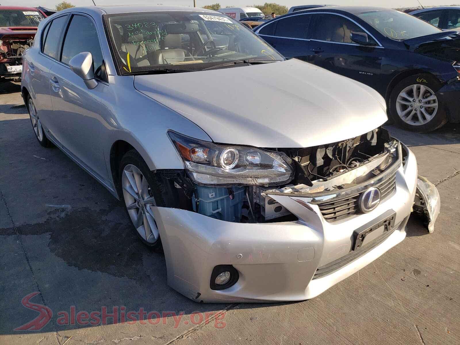 2013 LEXUS CT 200 — VIN JTHKD5BH0D2133377