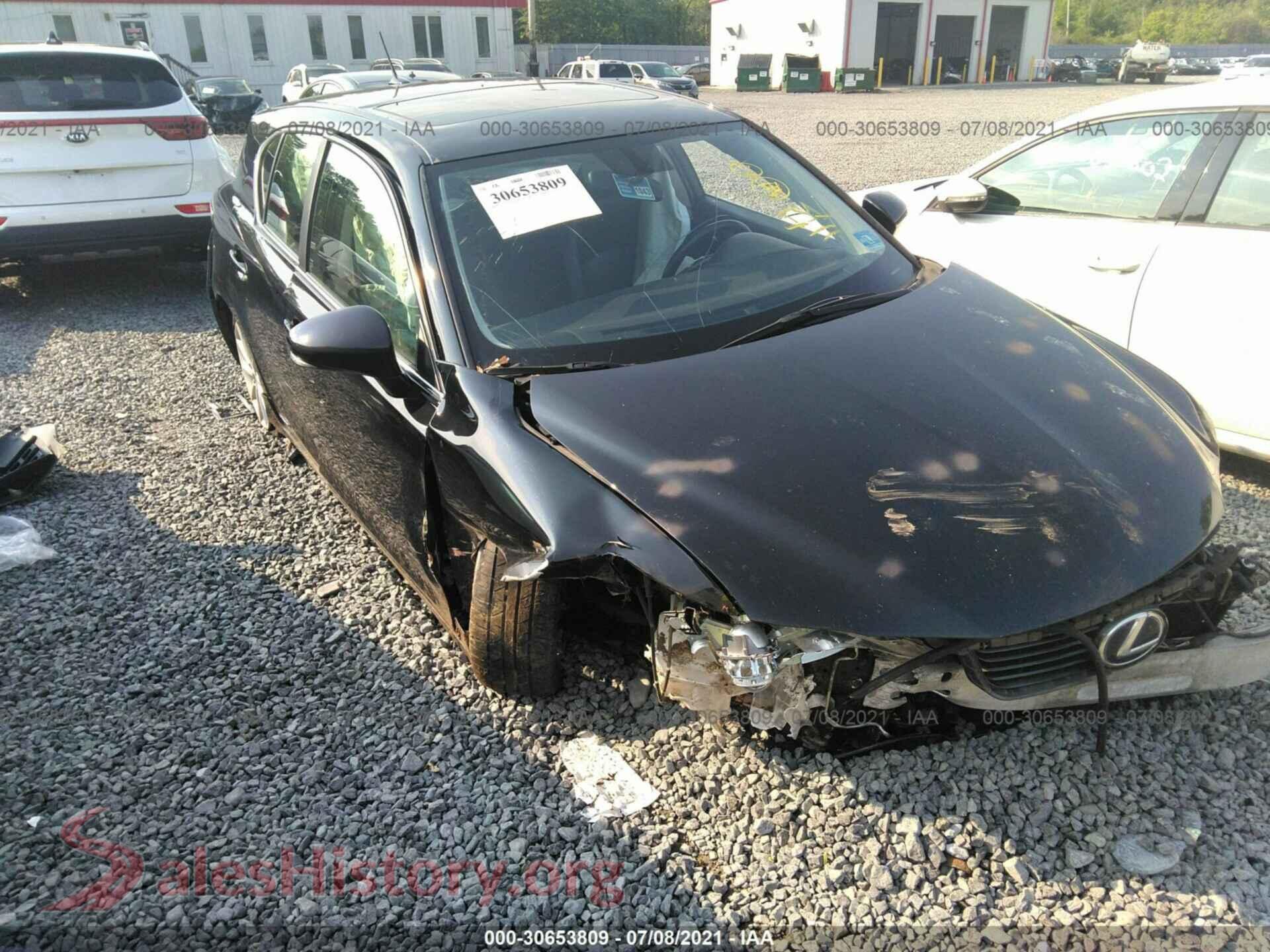 2013 LEXUS CT 200H — VIN JTHKD5BH1D2164413