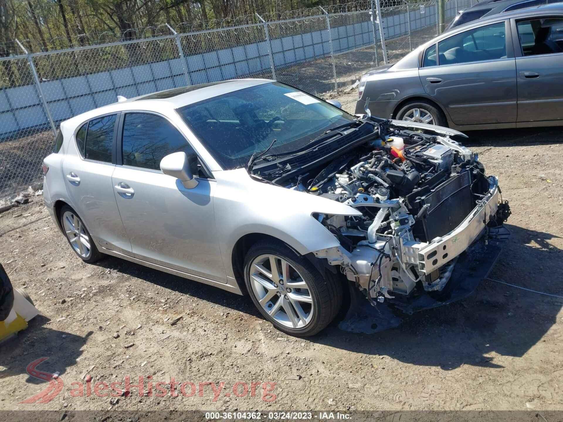 2014 LEXUS CT 200H — VIN JTHKD5BH1E2179138
