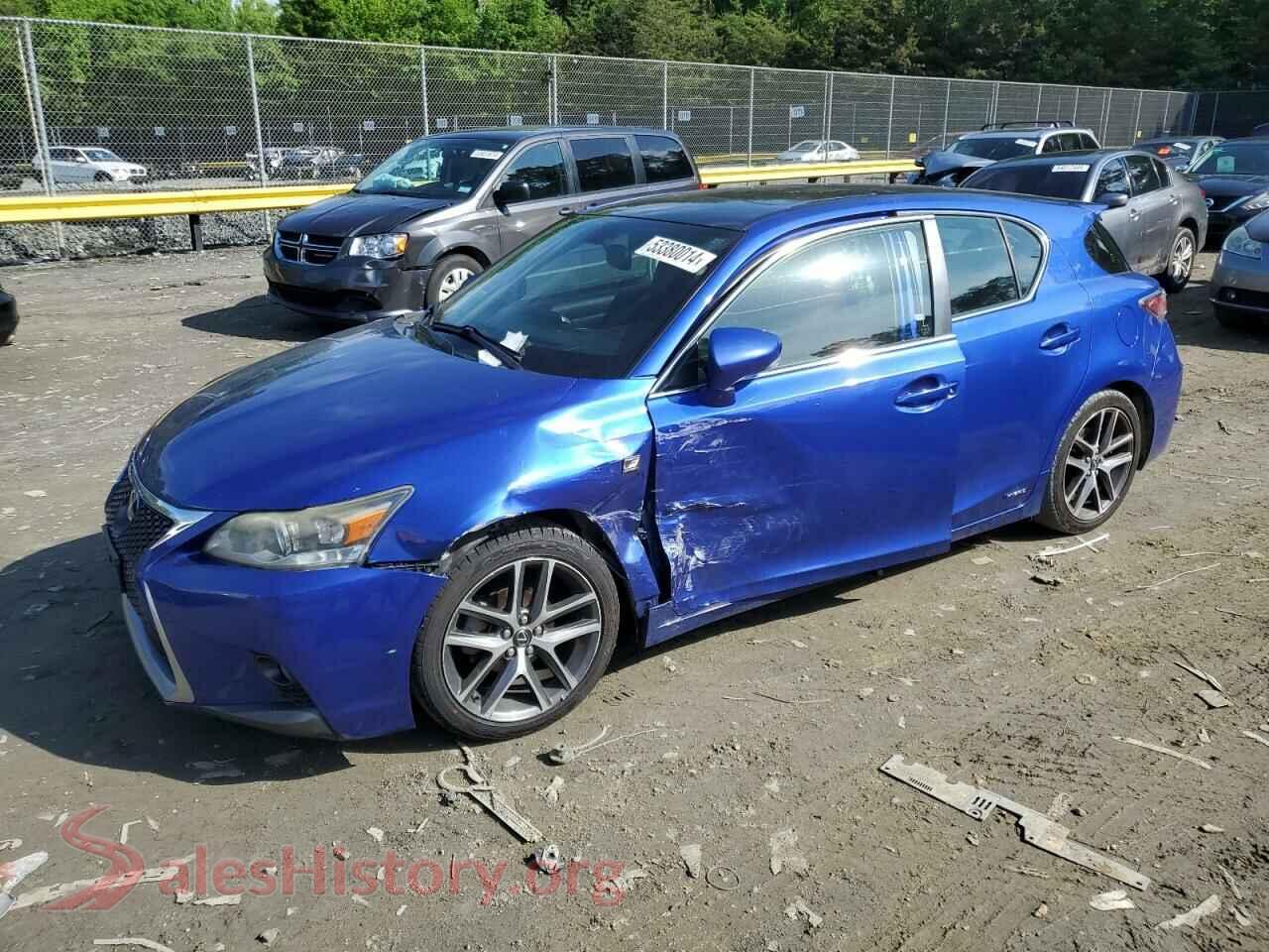 2015 LEXUS CT 200 — VIN JTHKD5BH1F2213418