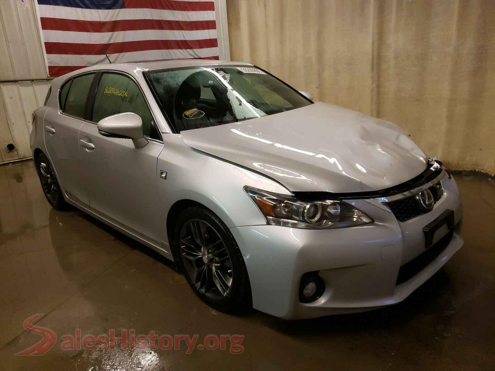2012 LEXUS CT 200 — VIN JTHKD5BH2C2057546
