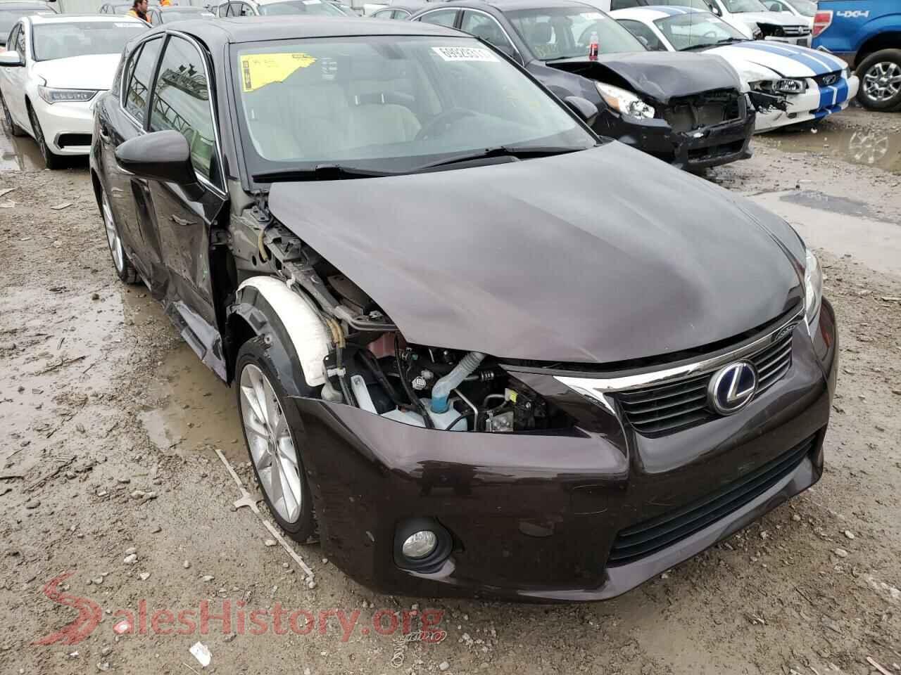 2012 LEXUS CT 200 — VIN JTHKD5BH2C2110746