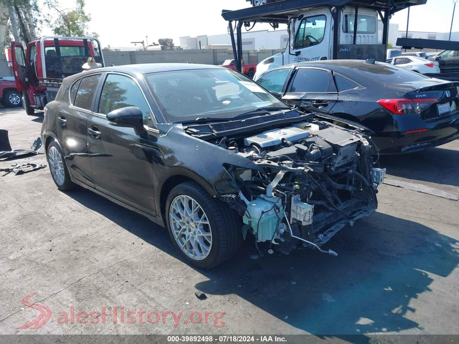 2015 LEXUS CT 200H — VIN JTHKD5BH3F2242998