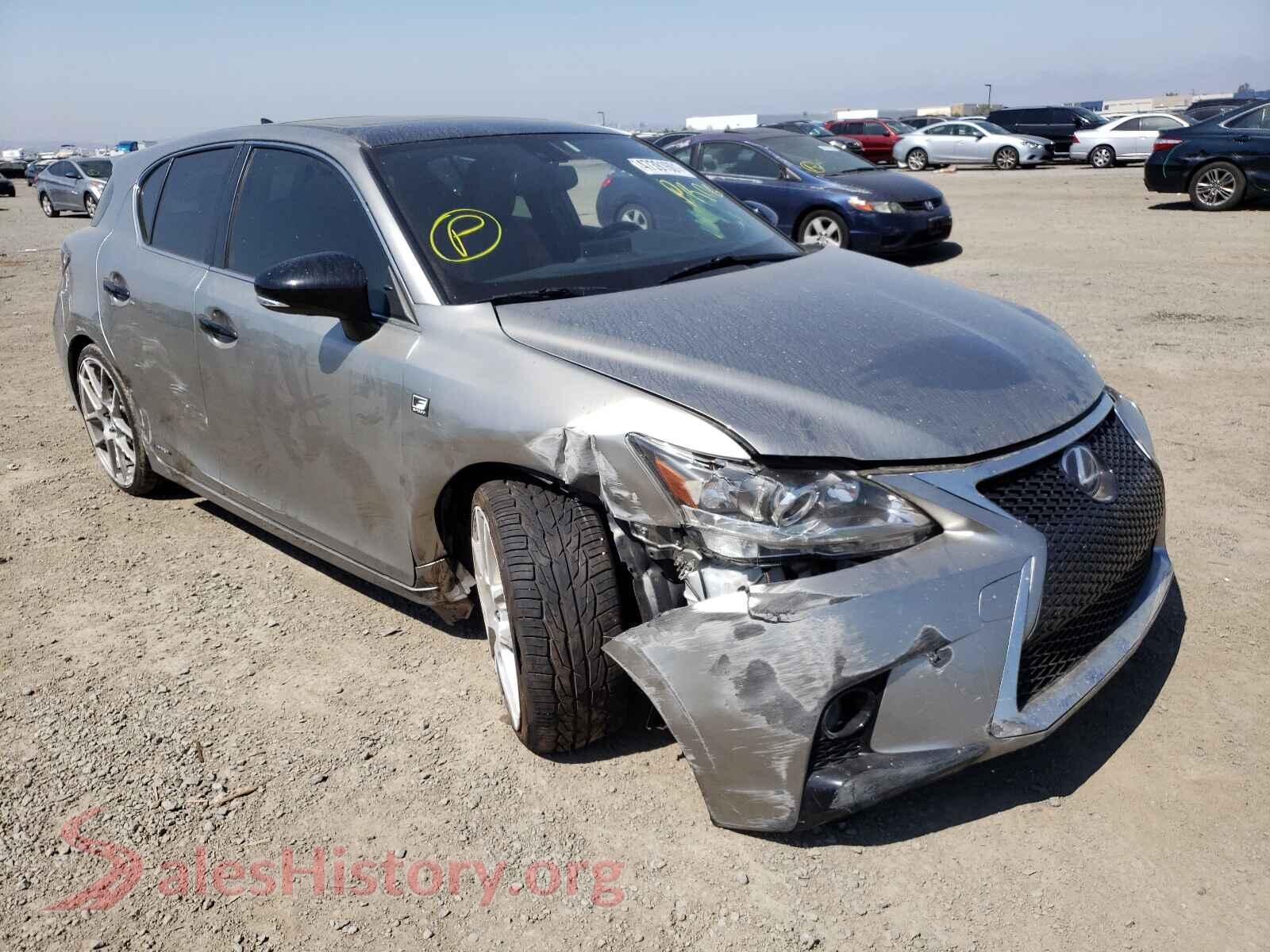 2016 LEXUS CT 200 — VIN JTHKD5BH3G2269149