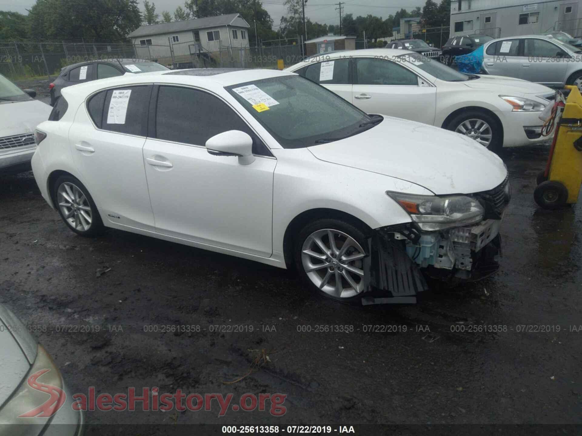 2012 LEXUS CT — VIN JTHKD5BH4C2122512