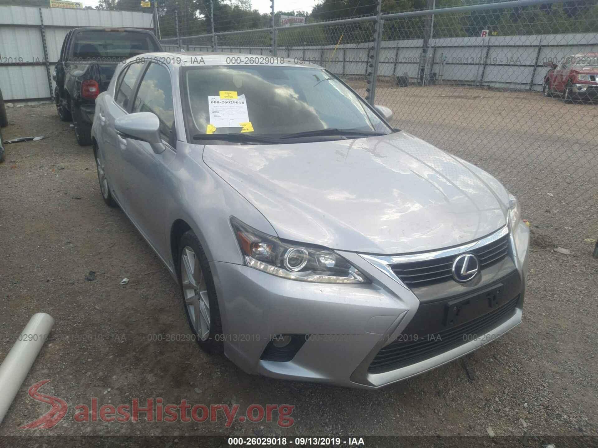 2014 LEXUS CT — VIN JTHKD5BH4E2175634