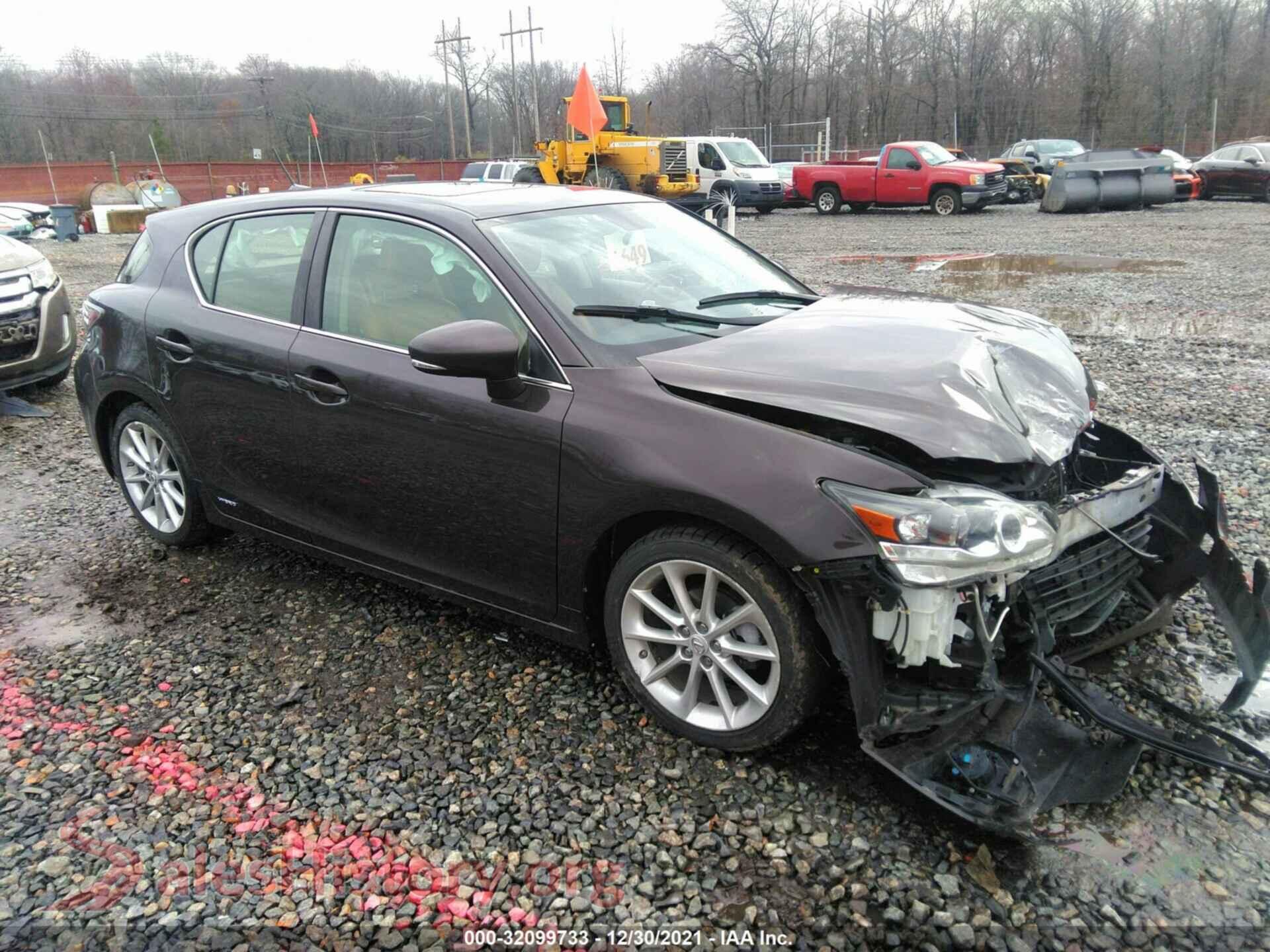 2013 LEXUS CT 200H — VIN JTHKD5BH6D2149759