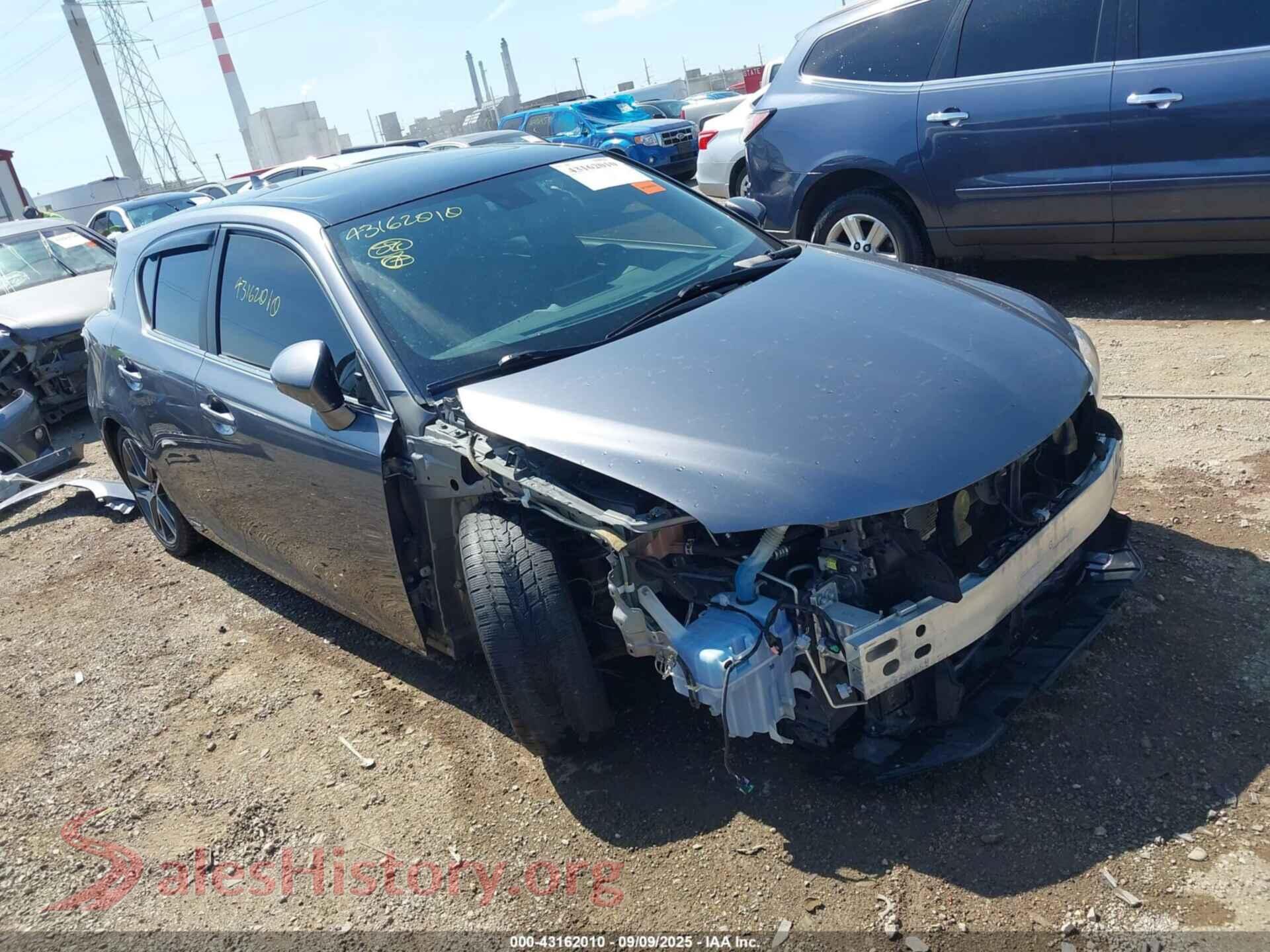 2015 LEXUS CT 200H — VIN JTHKD5BH6F2249363