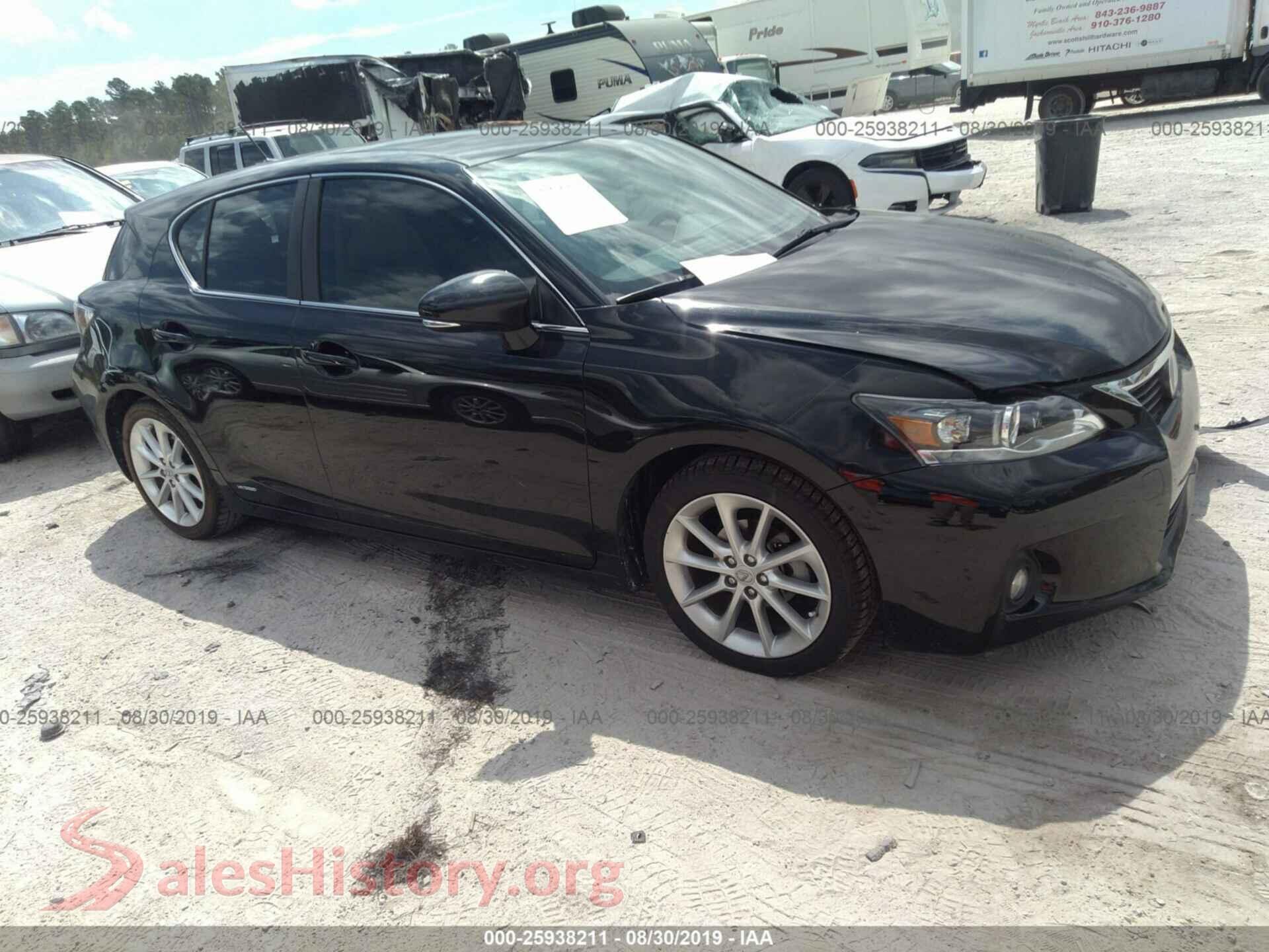2011 LEXUS CT — VIN JTHKD5BH7B2035914