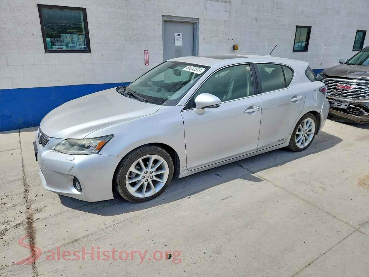 2012 LEXUS CT 200 — VIN JTHKD5BH7C2100729