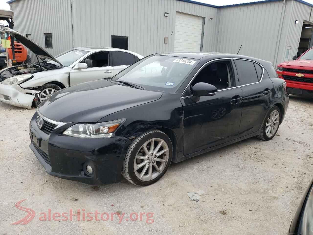 2013 LEXUS CT 200 — VIN JTHKD5BH7D2165937