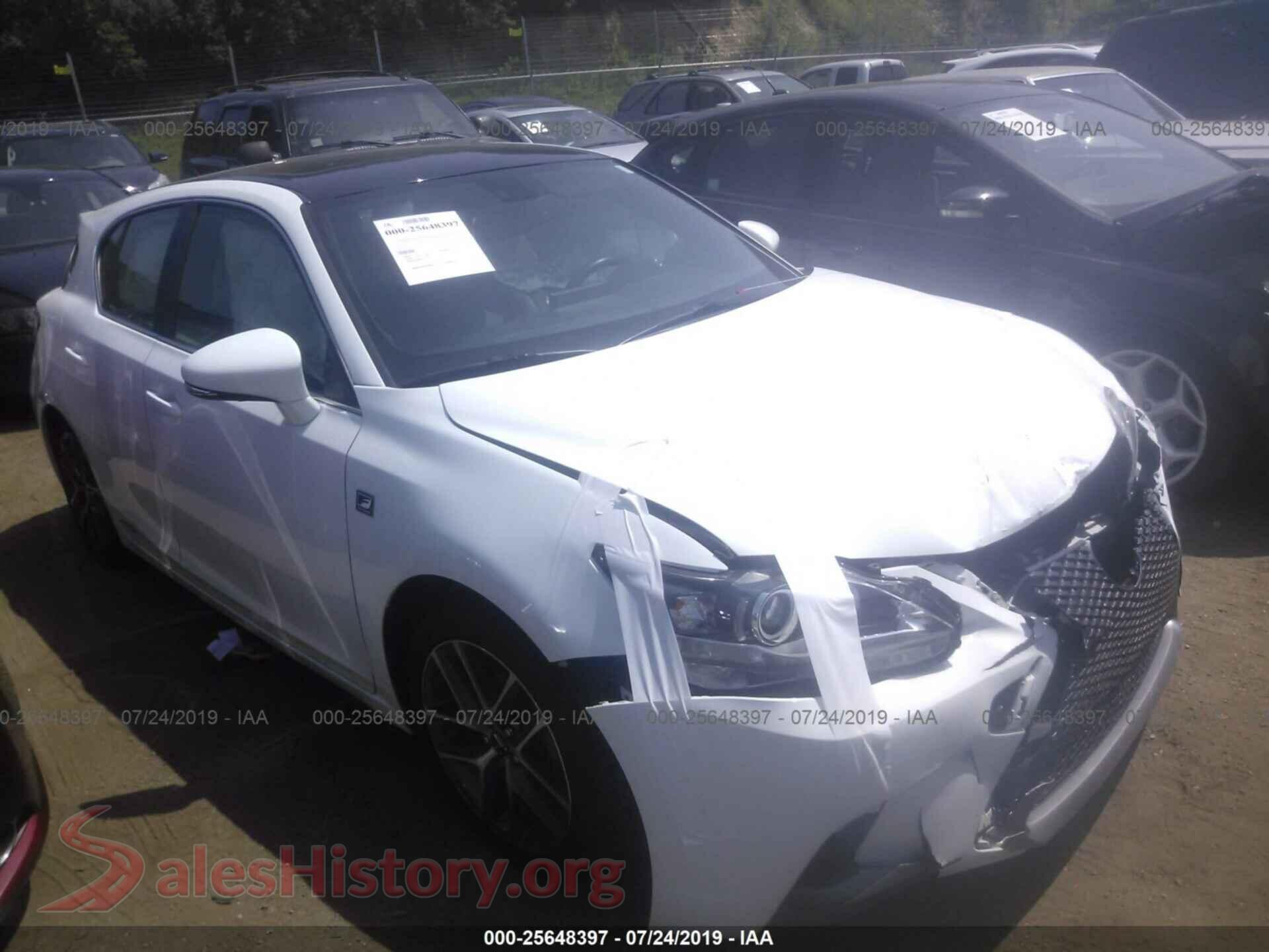 2015 LEXUS CT — VIN JTHKD5BH8F2235299