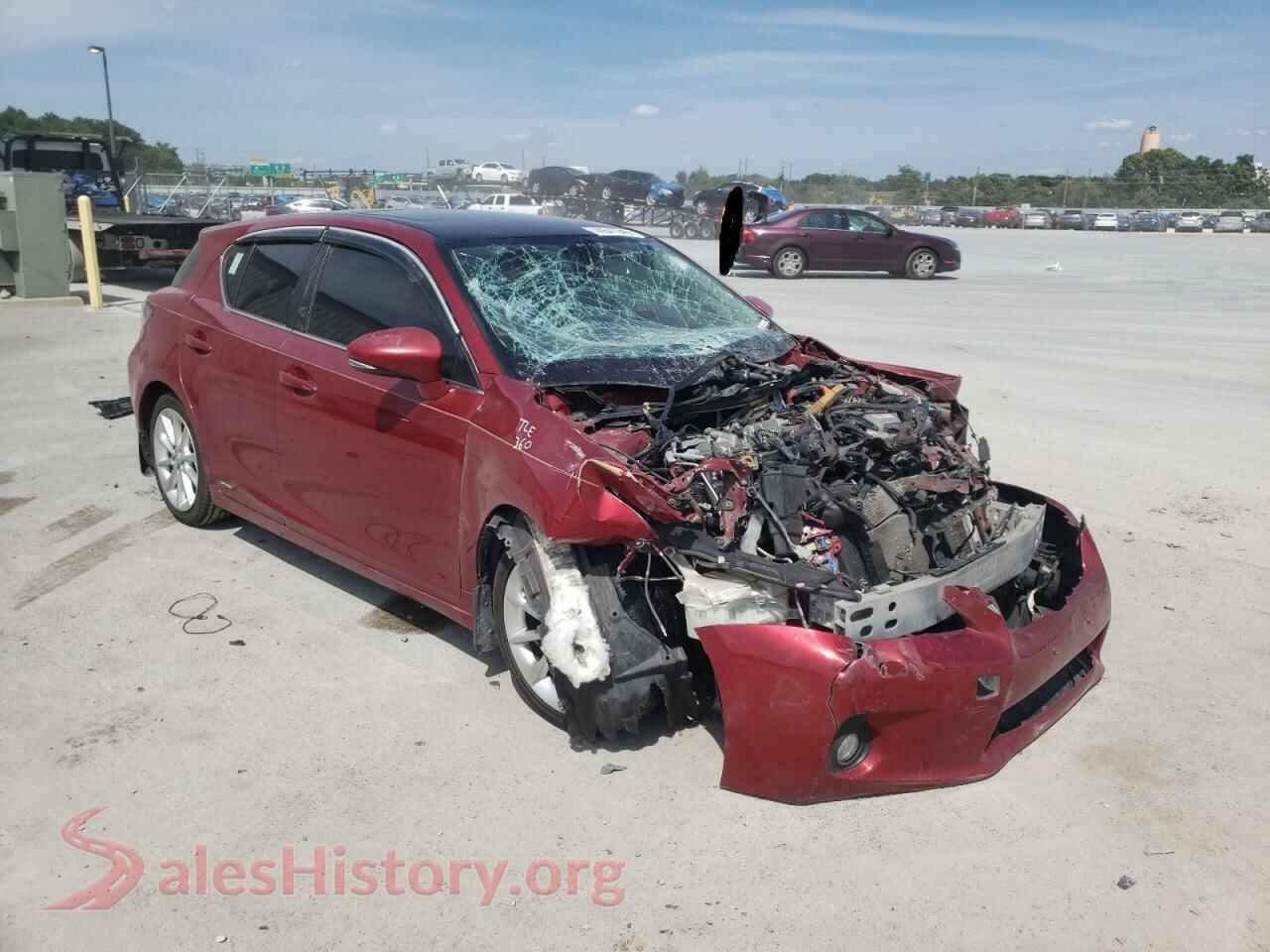 2011 LEXUS CT 200 — VIN JTHKD5BH9B2043819