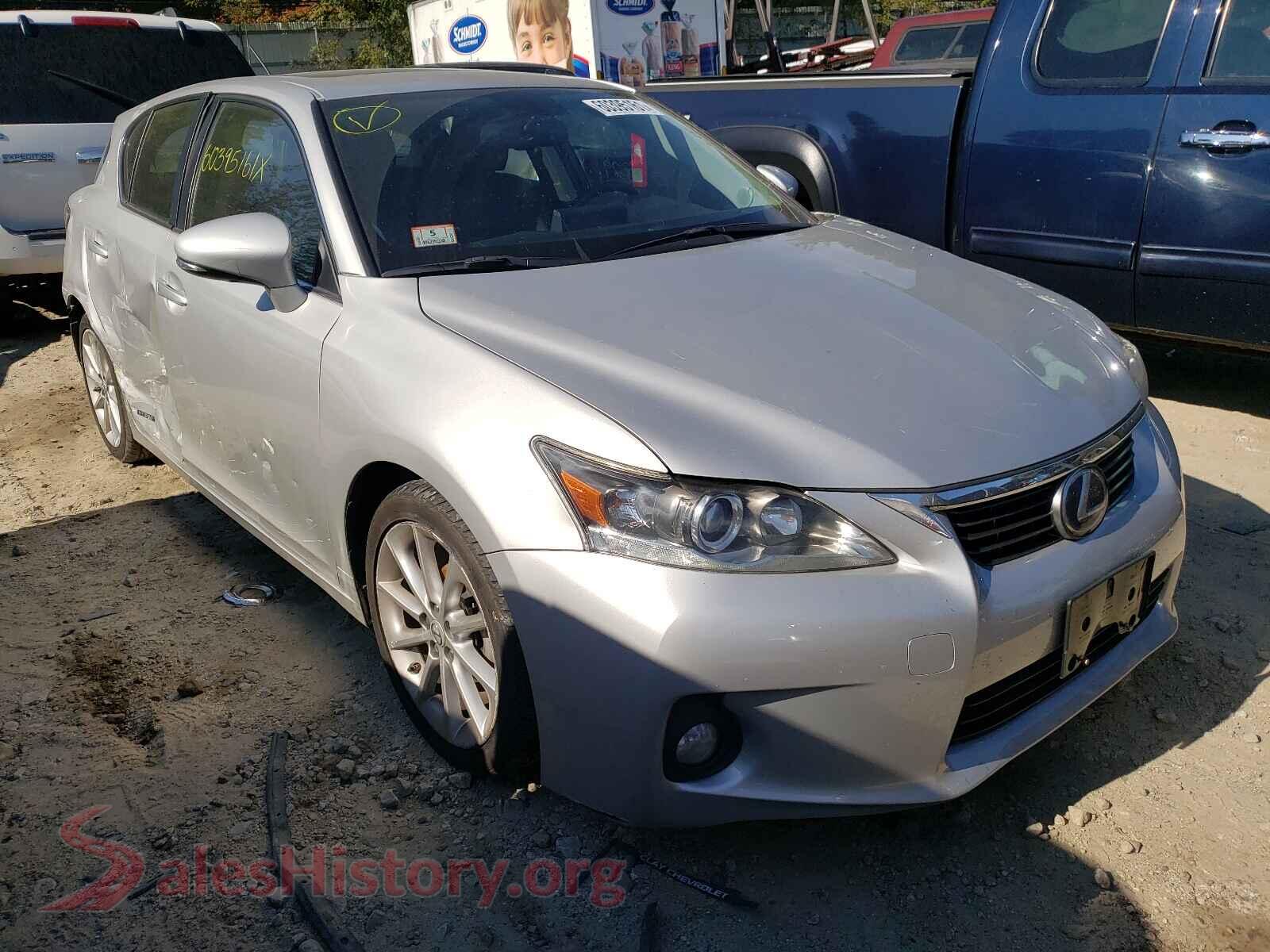 2012 LEXUS CT 200 — VIN JTHKD5BH9C2093413