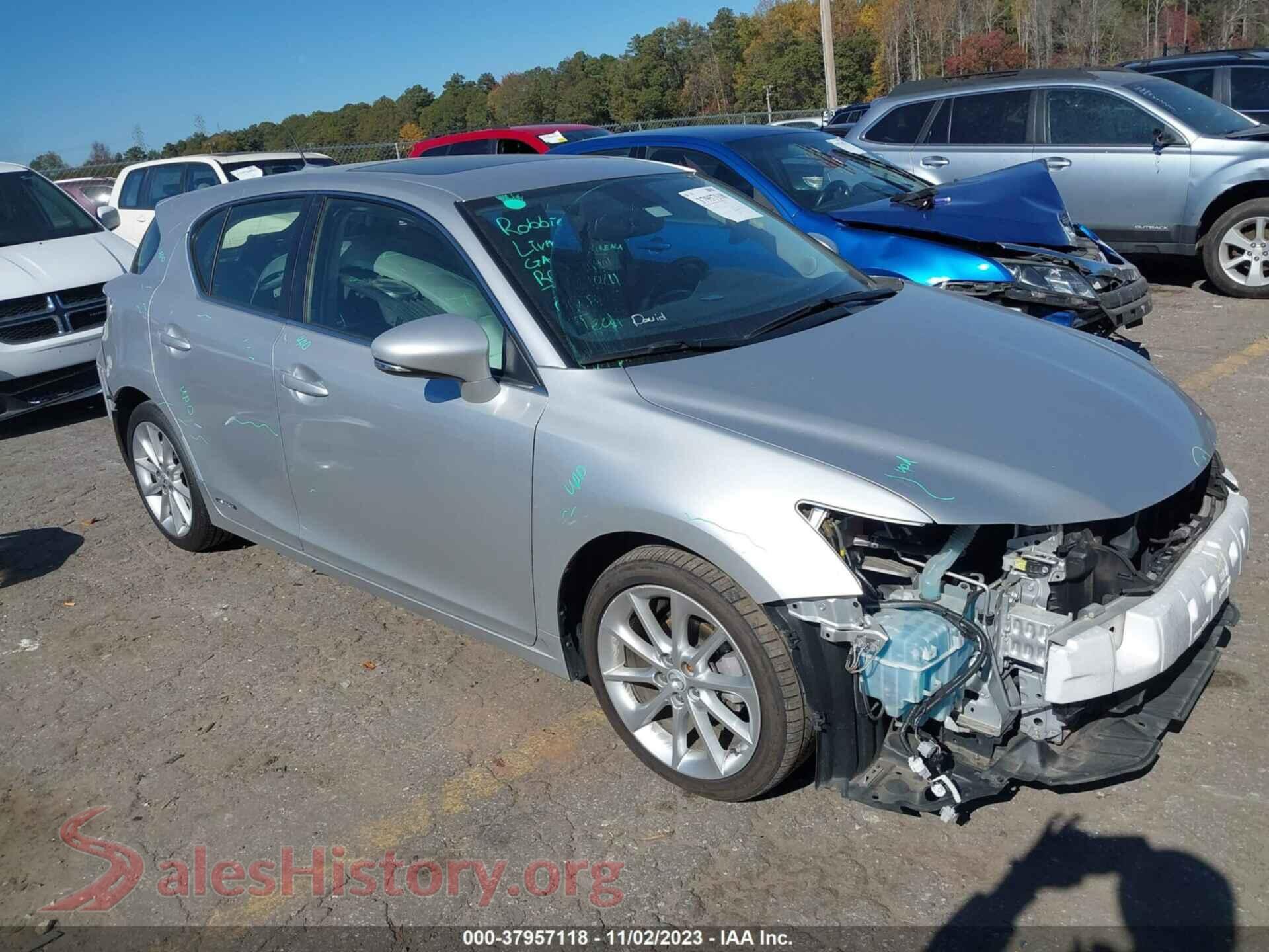 2013 LEXUS CT 200H — VIN JTHKD5BH9D2155359