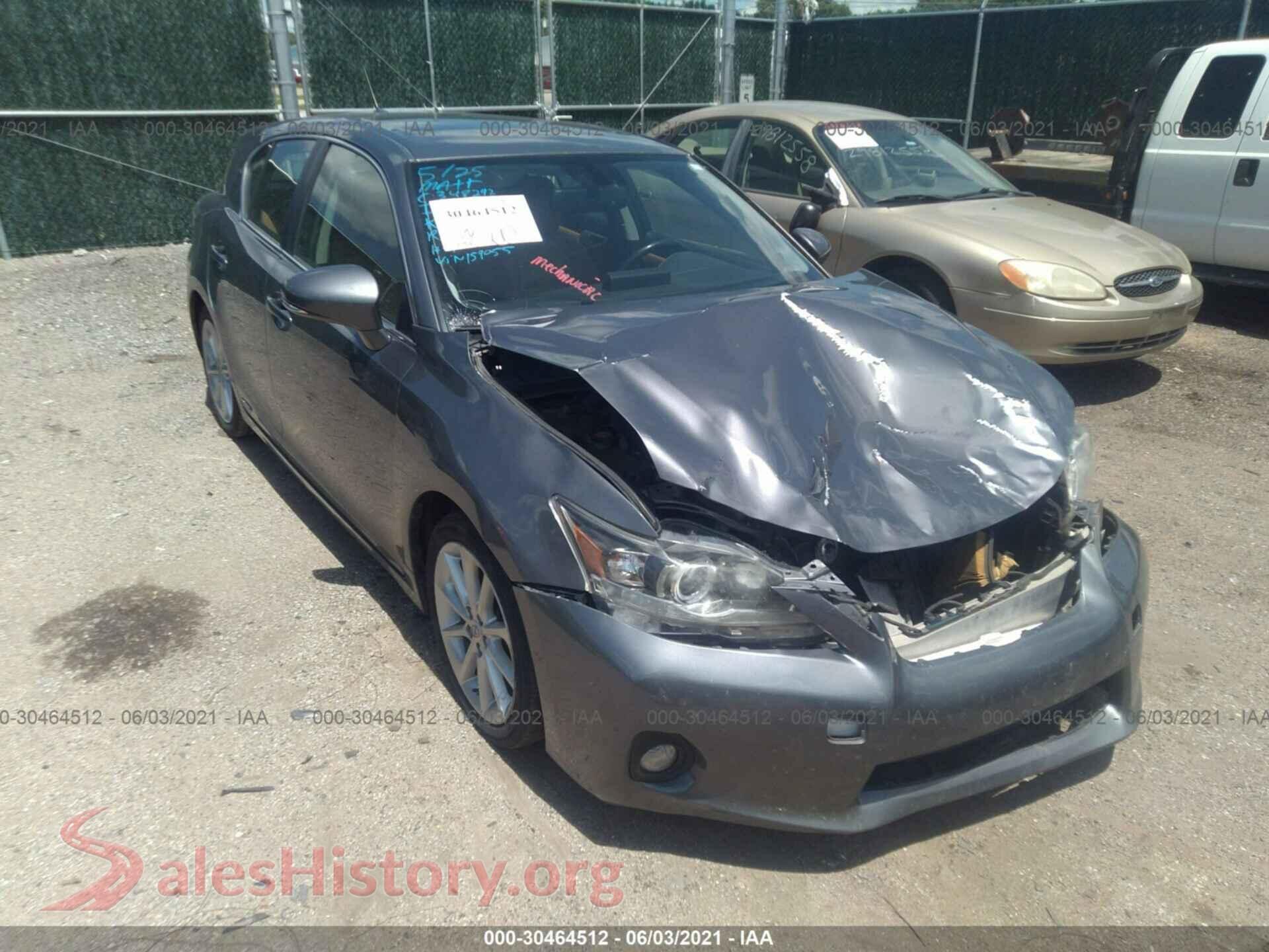 2013 LEXUS CT 200H — VIN JTHKD5BH9D2159055