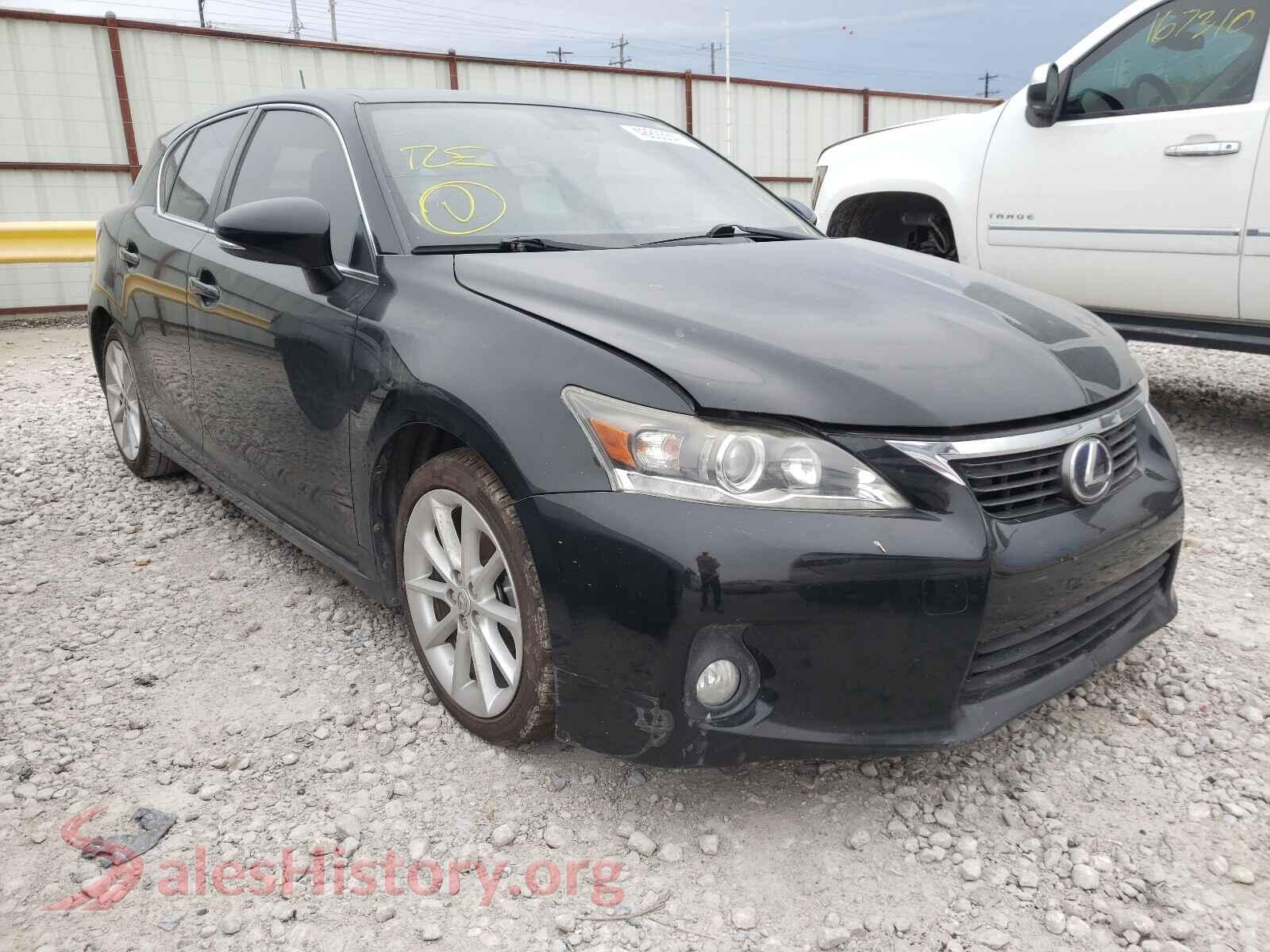 2012 LEXUS CT 200 — VIN JTHKD5BHXC2047475