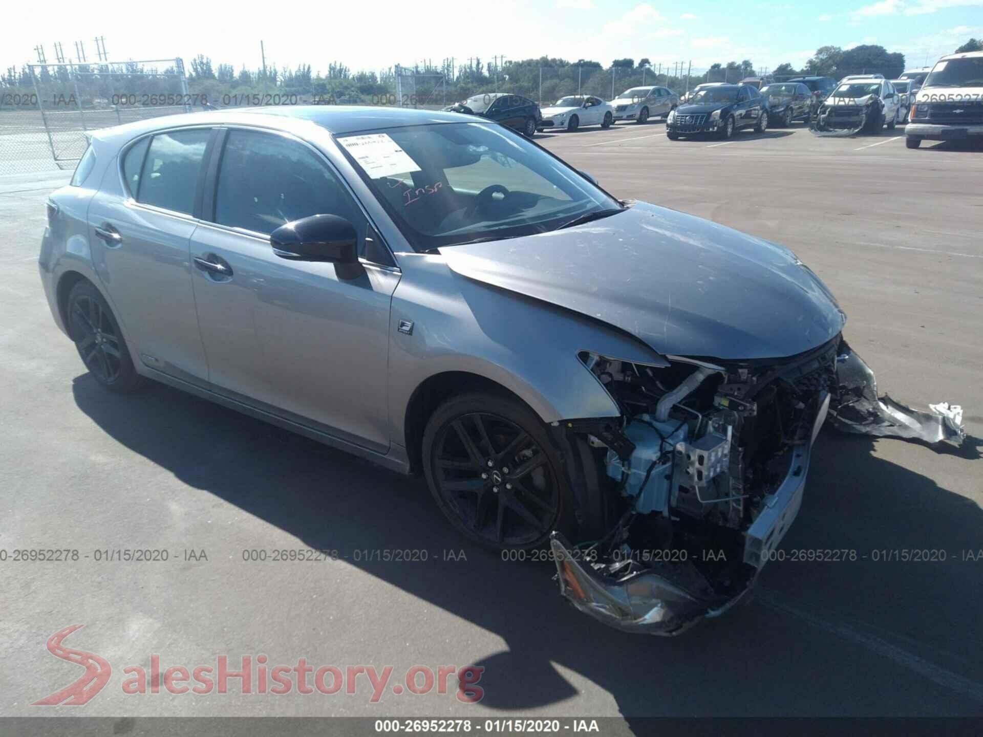 2016 LEXUS CT — VIN JTHKD5BHXG2271223