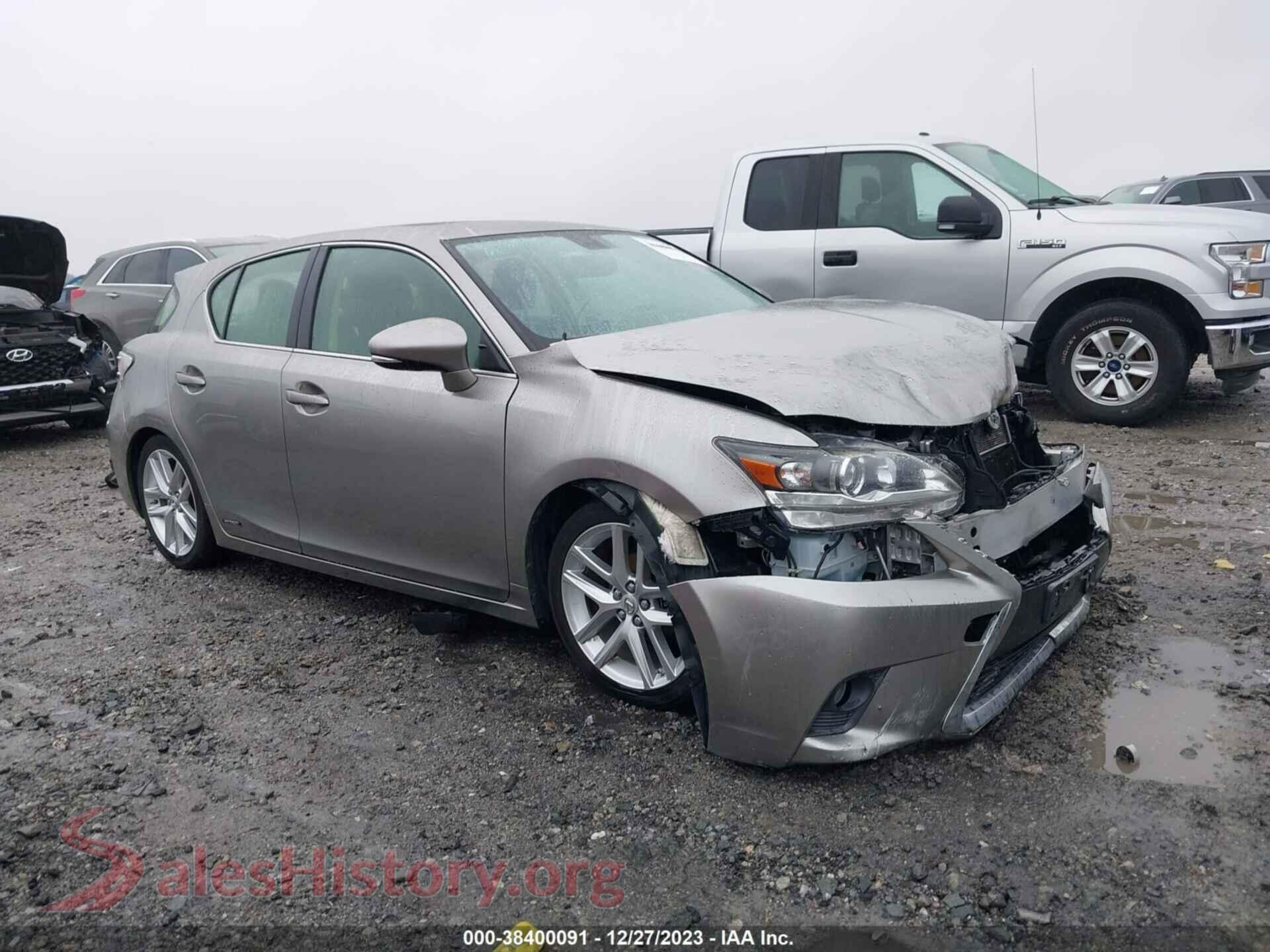 2017 LEXUS CT 200H — VIN JTHKD5BHXH2281266