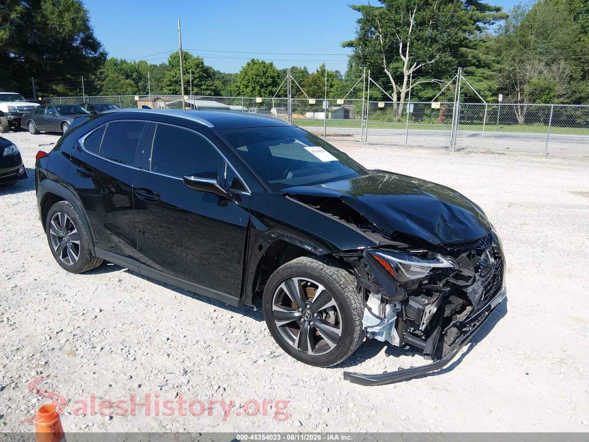 2021 LEXUS UX 200 — VIN JTHP3JBH3M2033338
