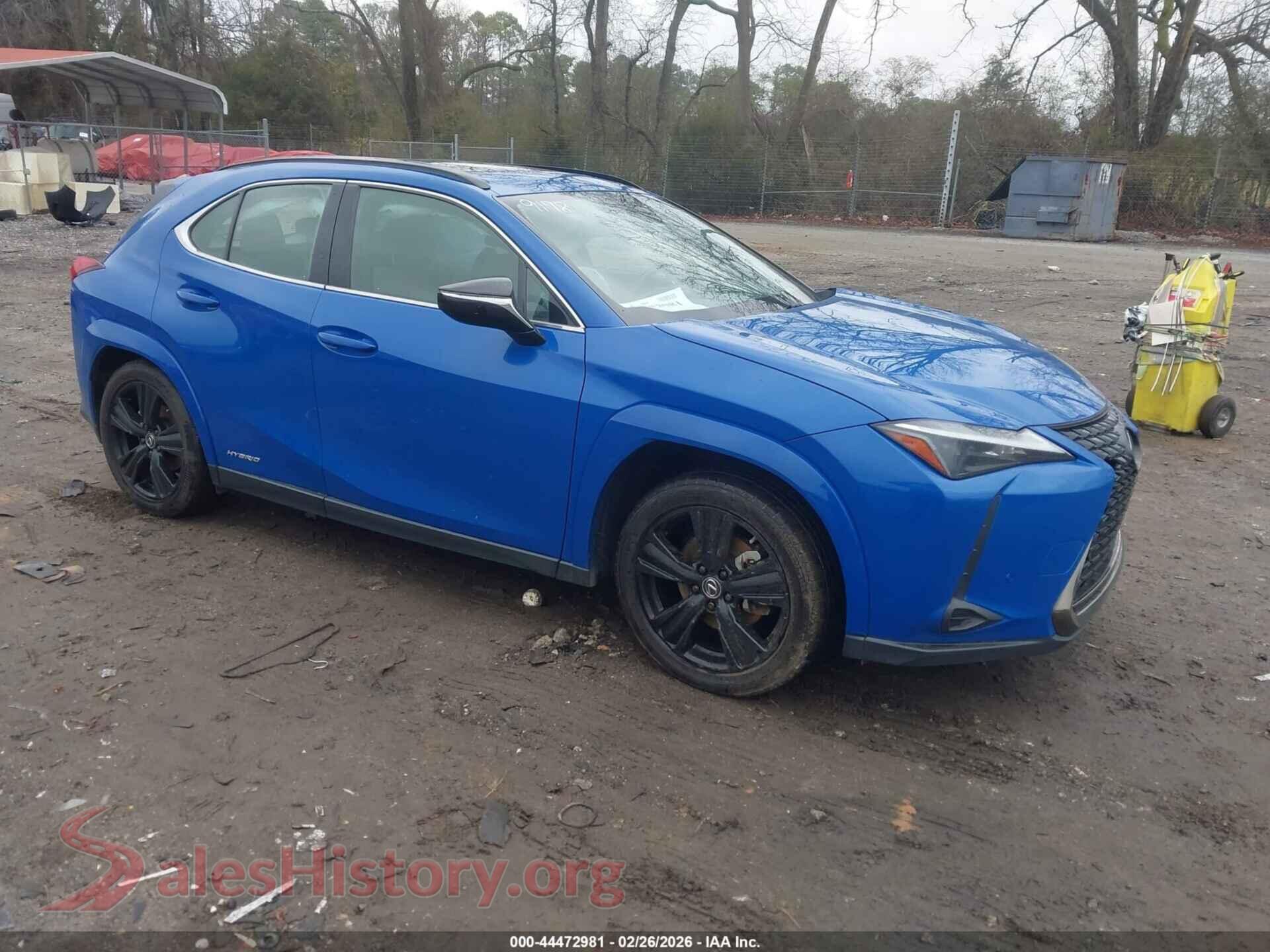 2021 LEXUS UX 250H — VIN JTHP9JBH1M2049178