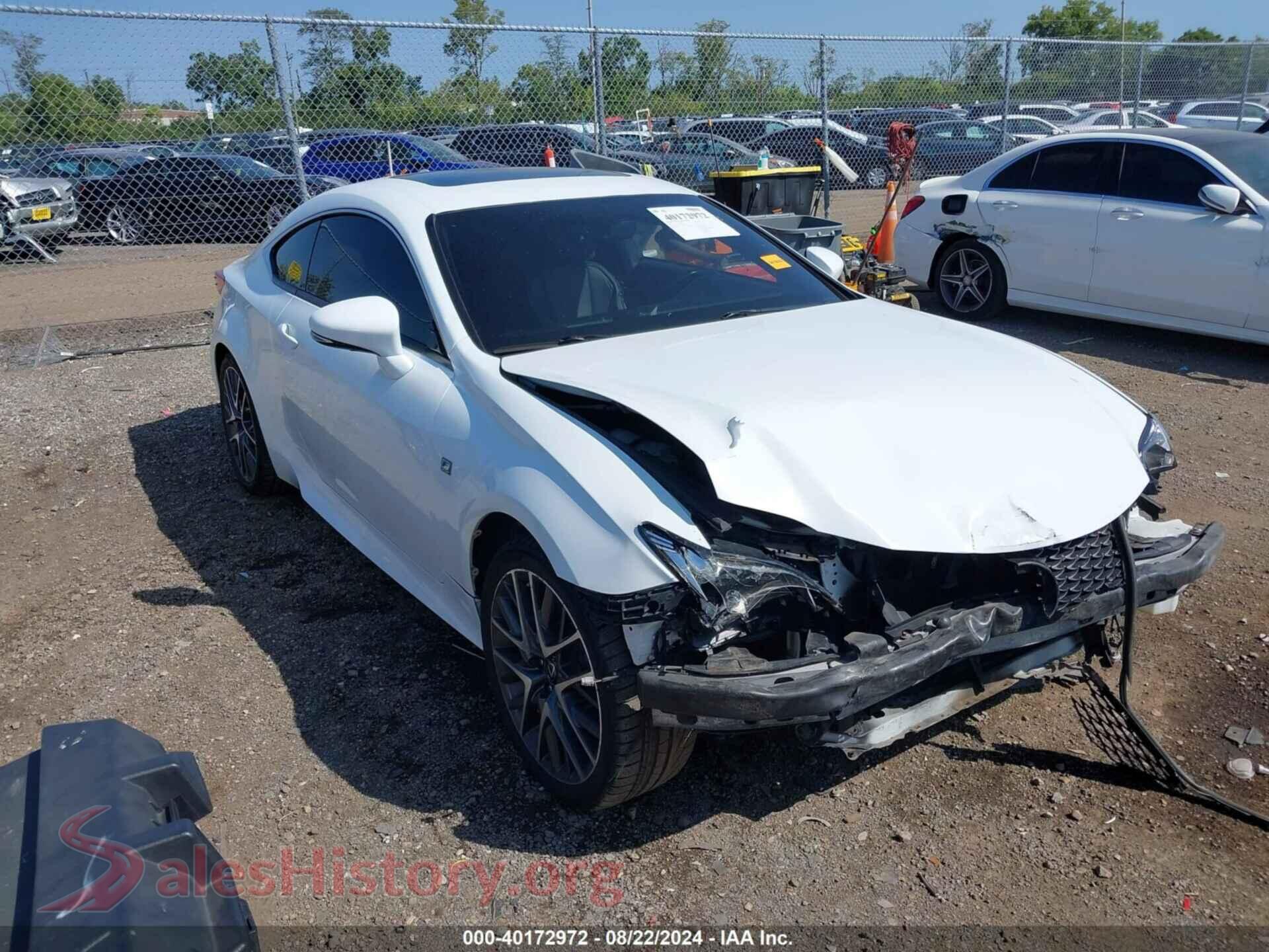 2015 LEXUS RC 350 — VIN JTHSE5BC0F5002260