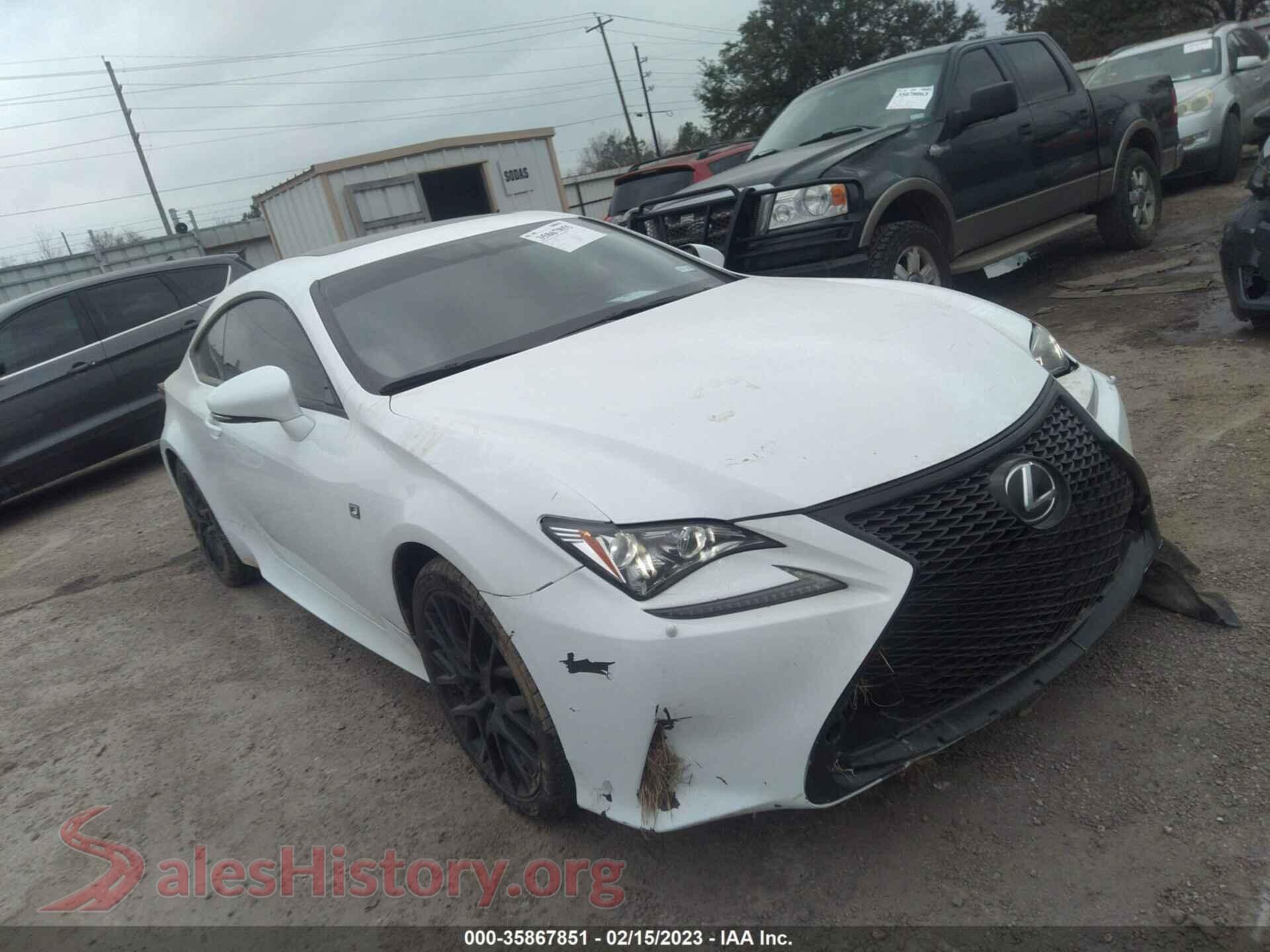 2015 LEXUS RC 350 — VIN JTHSE5BC7F5003213
