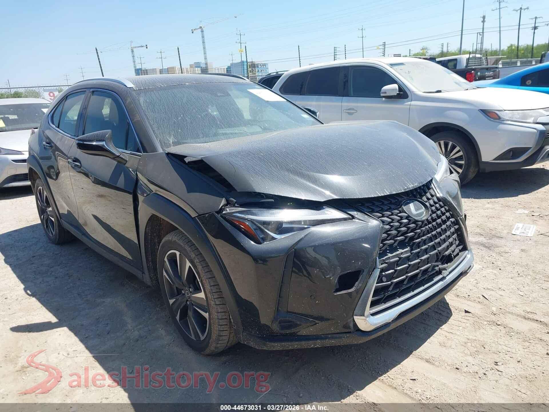 2022 LEXUS UX — VIN JTHX3JBHXN2056309