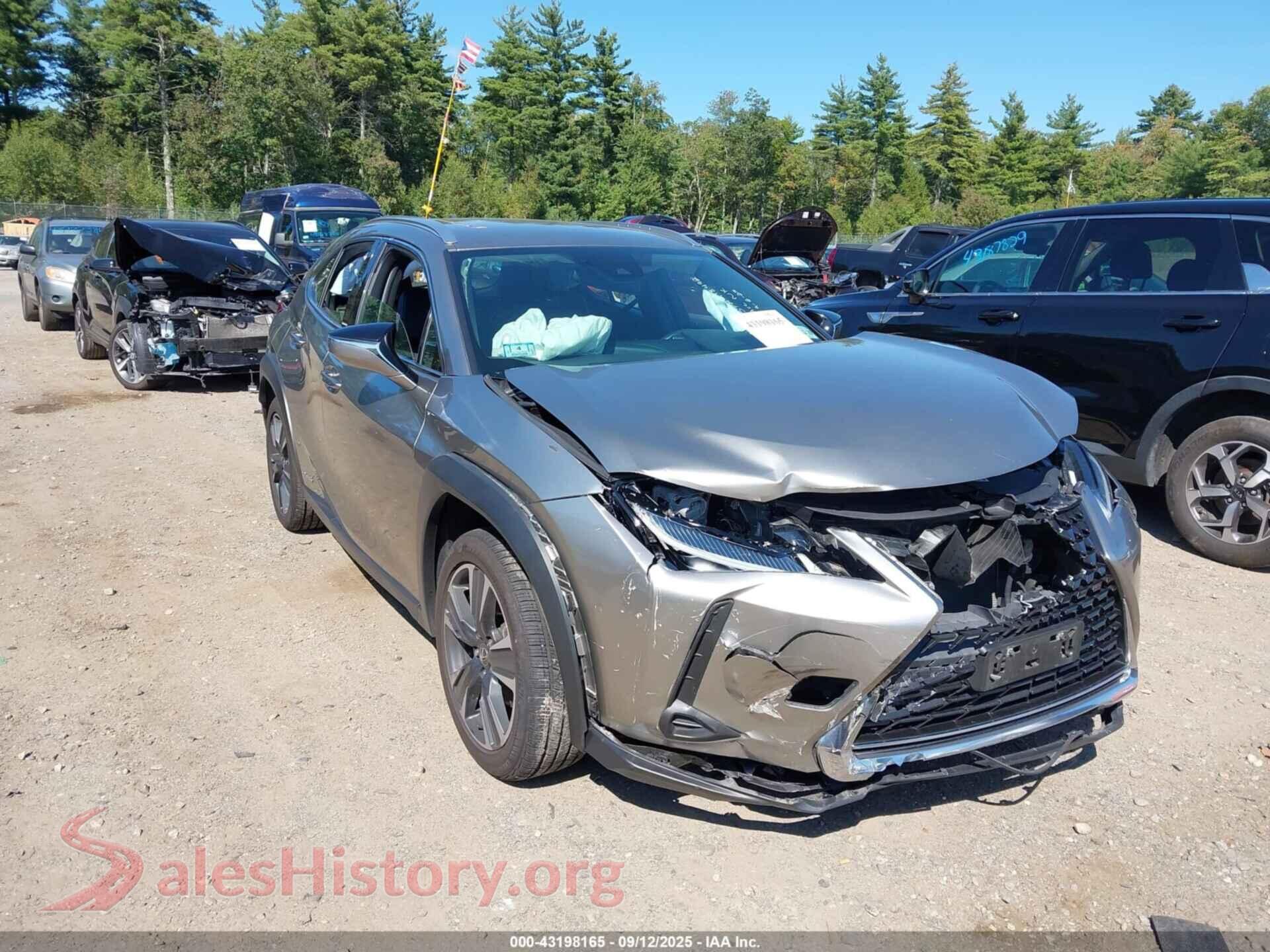 2022 LEXUS UX 250H — VIN JTHX9JBH4N2055882