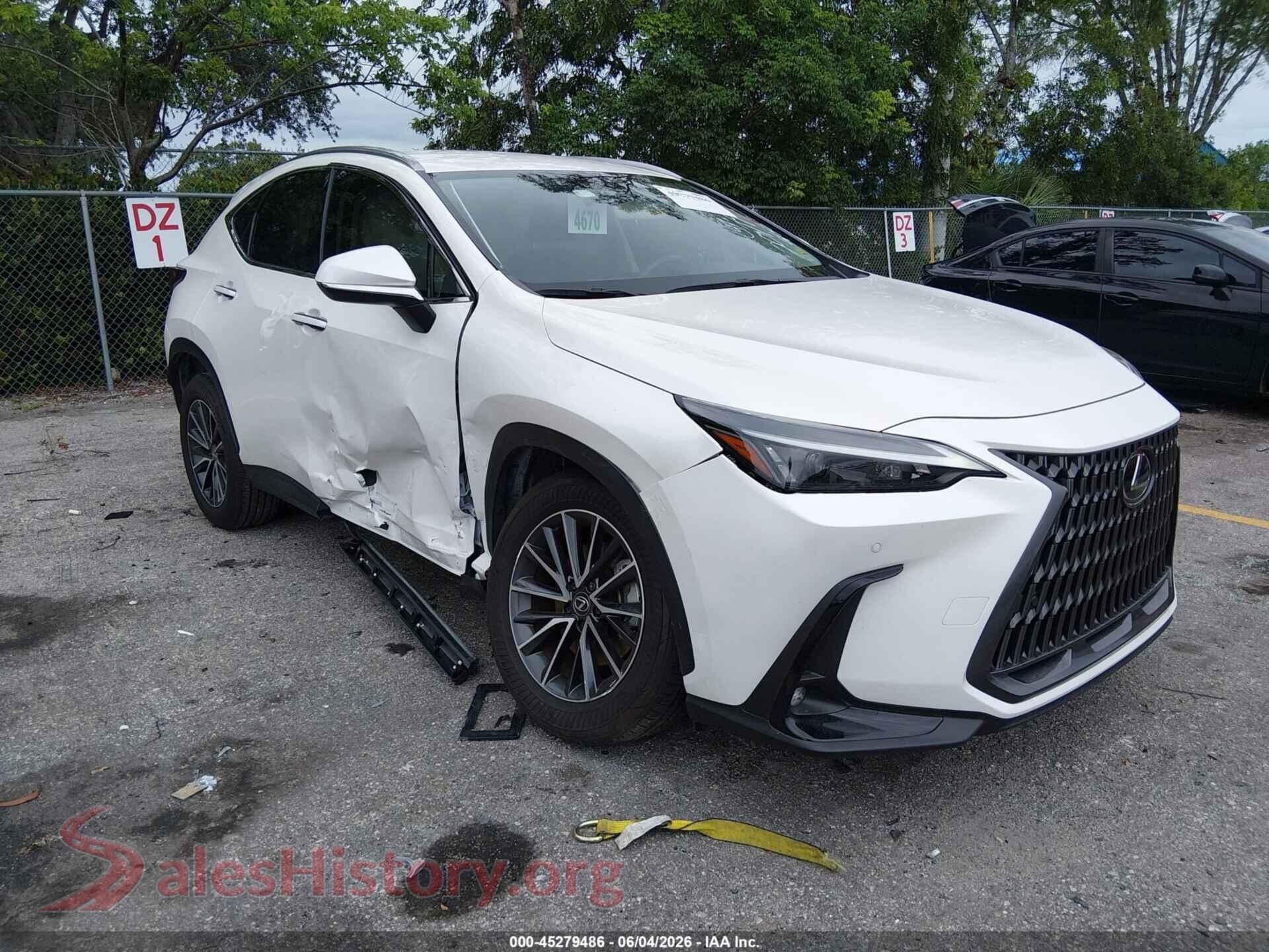 2025 LEXUS NX 250 — VIN JTJADCAZXS2022079
