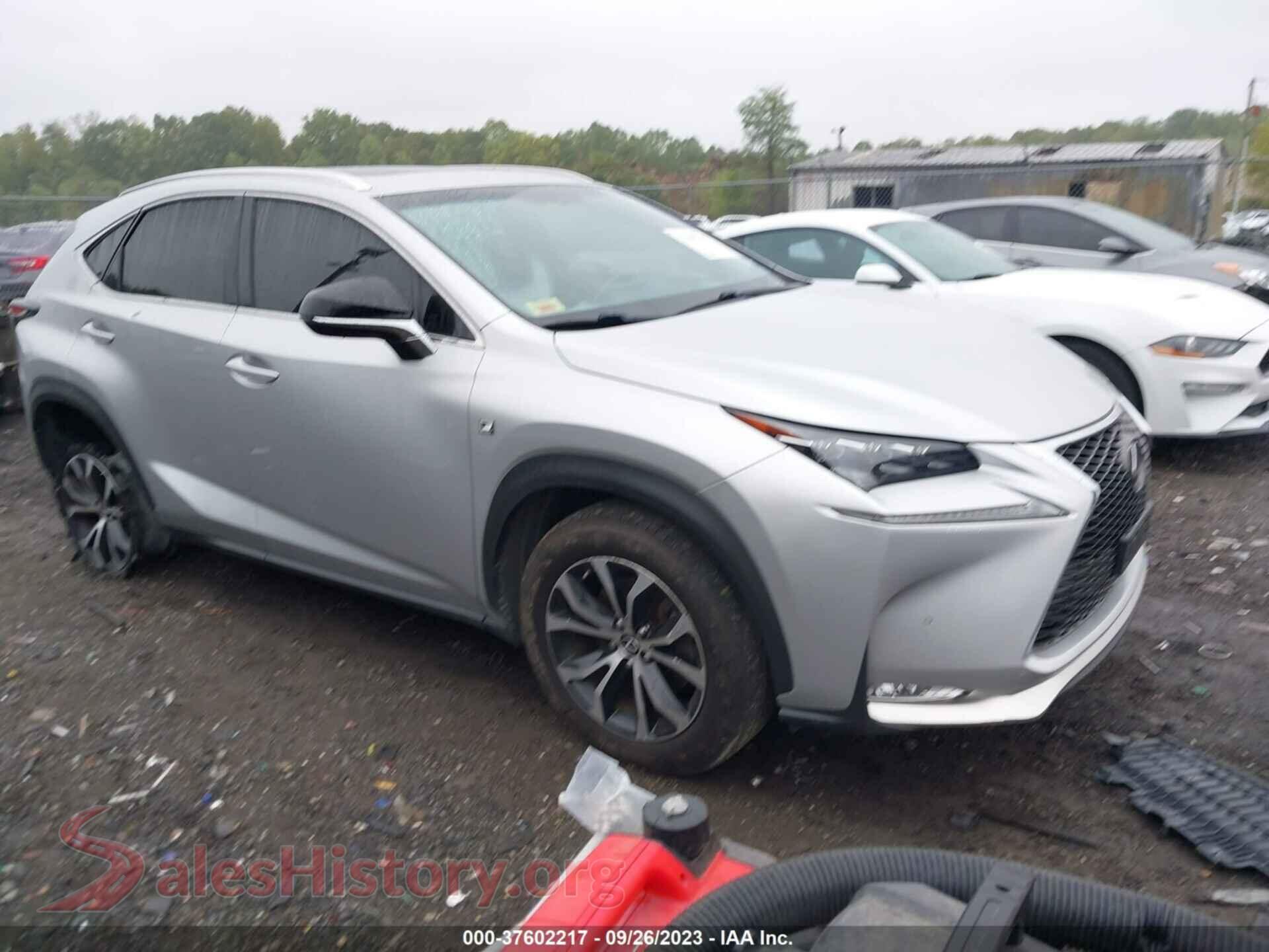 2015 LEXUS NX 200T — VIN JTJBARBZ4F2035169