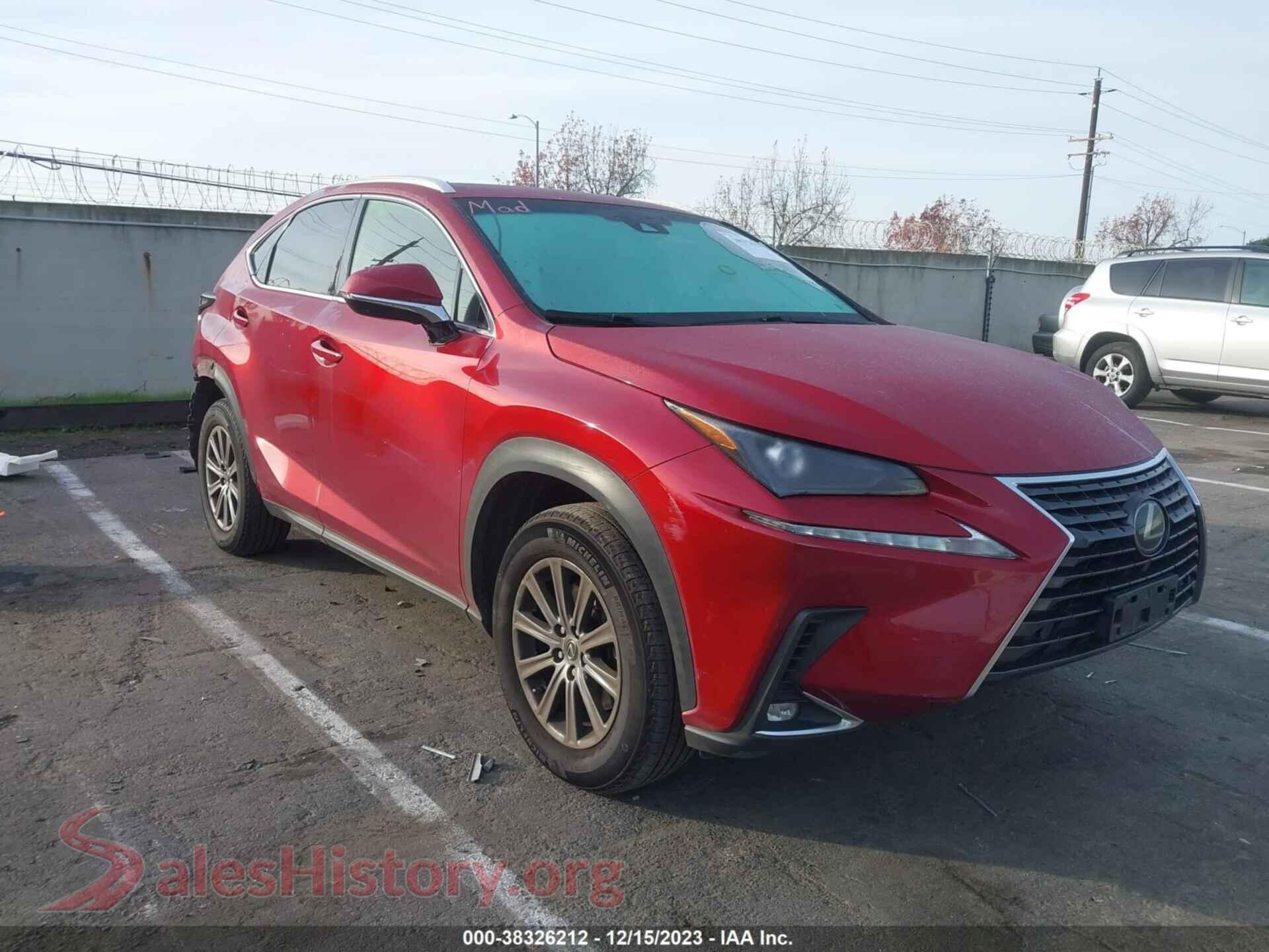 2018 LEXUS NX 300 — VIN JTJBARBZ5J2171433