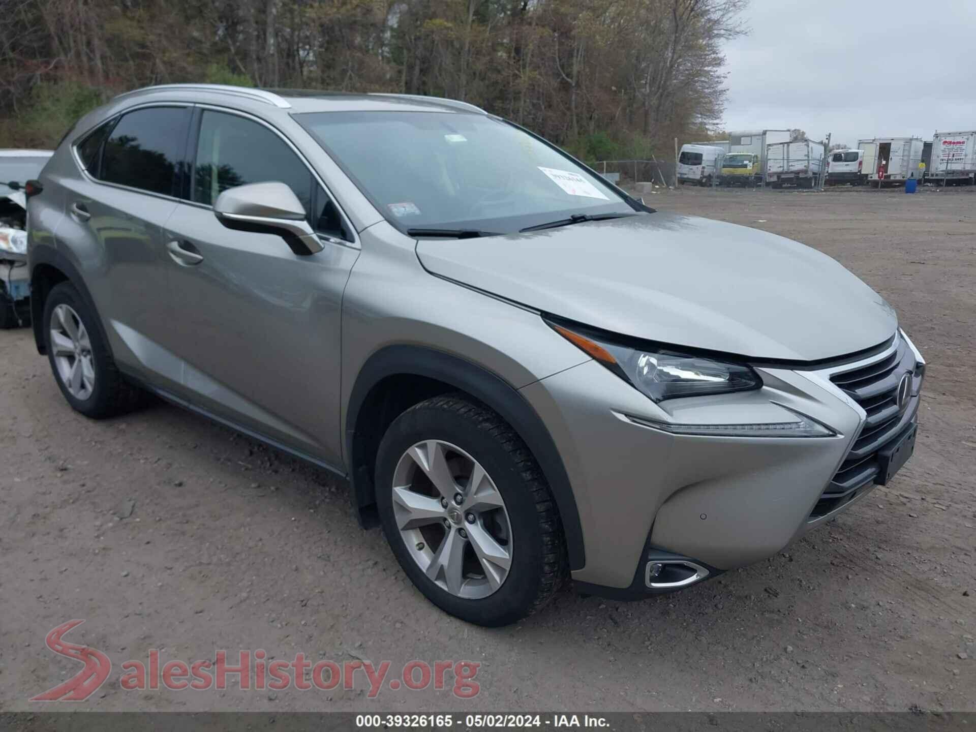 2017 LEXUS NX 200T — VIN JTJBARBZ6H2120551