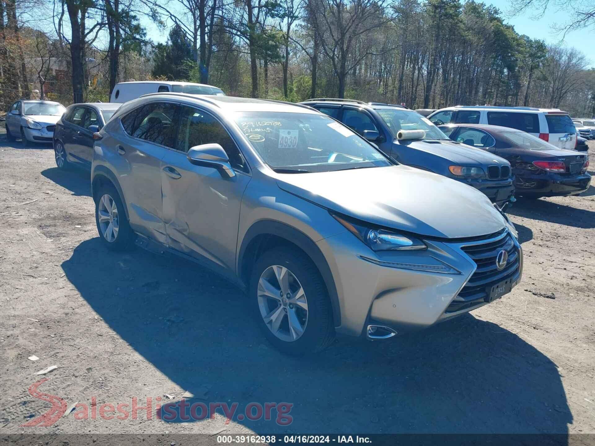 2017 LEXUS NX 200T — VIN JTJBARBZ7H2145510