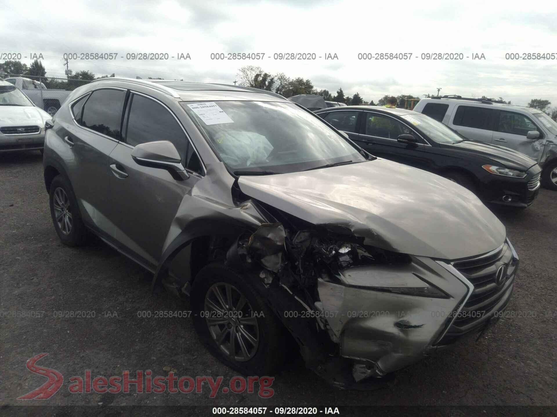 2015 LEXUS NX 200T — VIN JTJBARBZ9F2025902