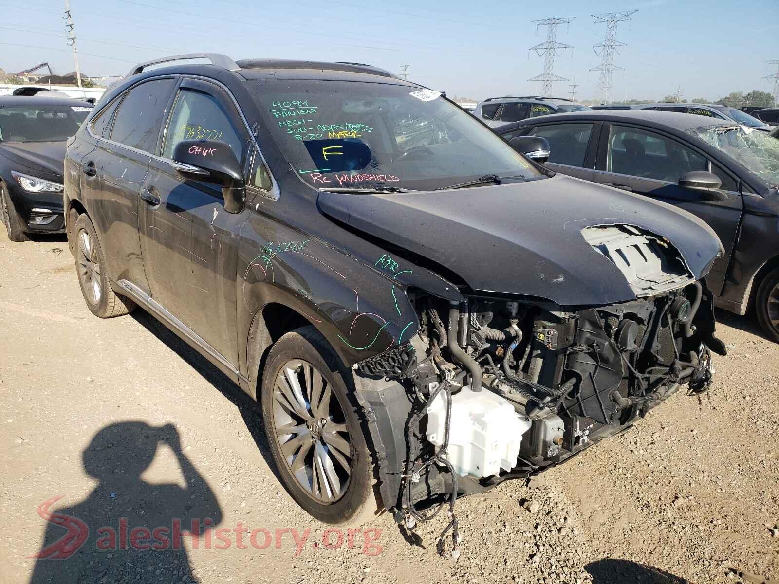 2013 LEXUS RX450 — VIN JTJBC1BA8D2441555
