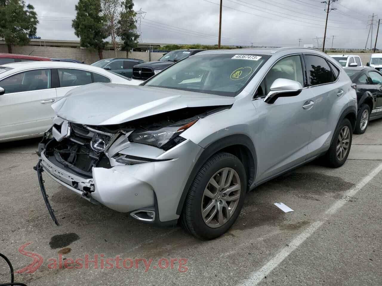 2015 LEXUS NX — VIN JTJBJRBZ0F2014075